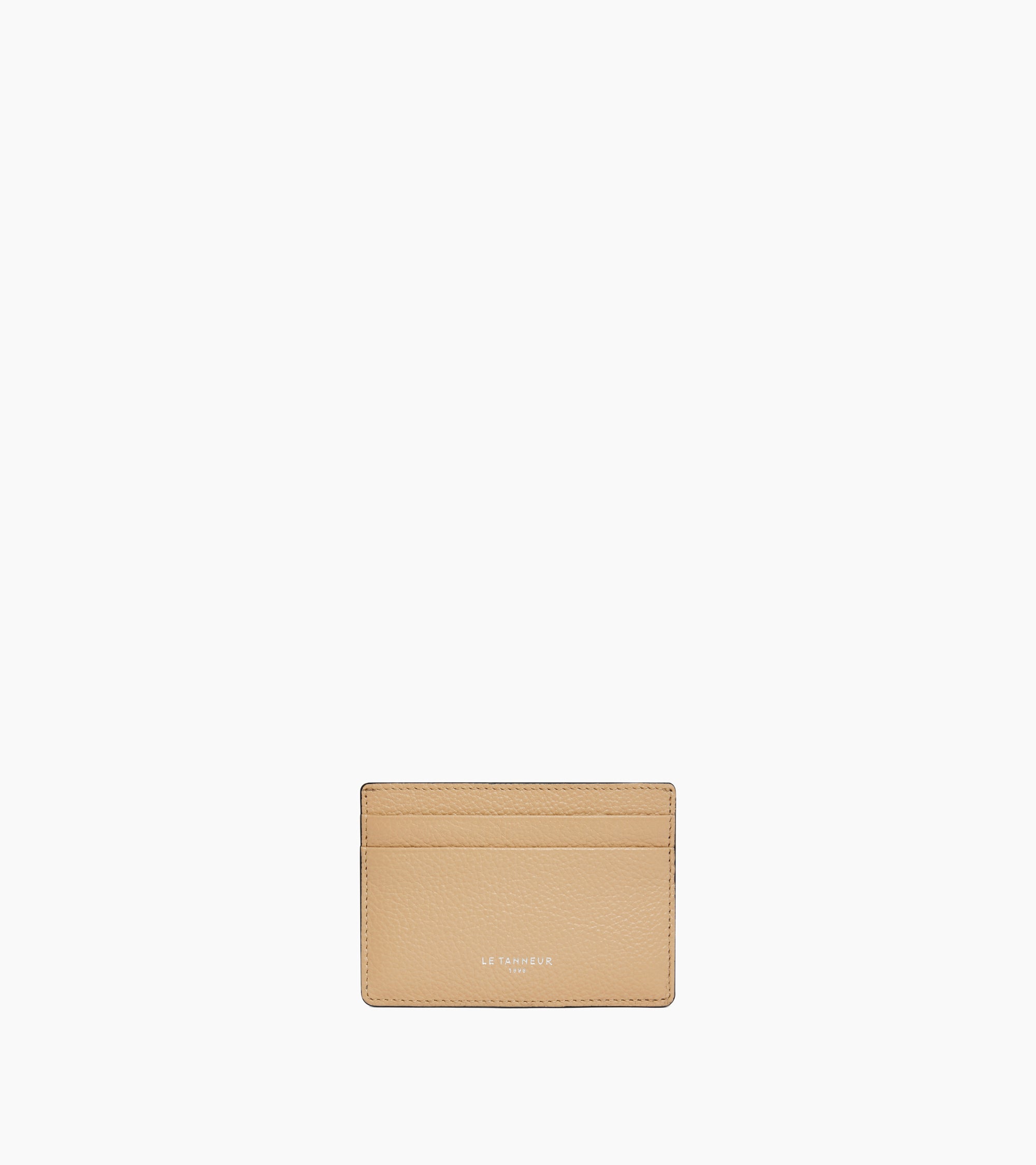 Porte cartes Emile en cuir grainé