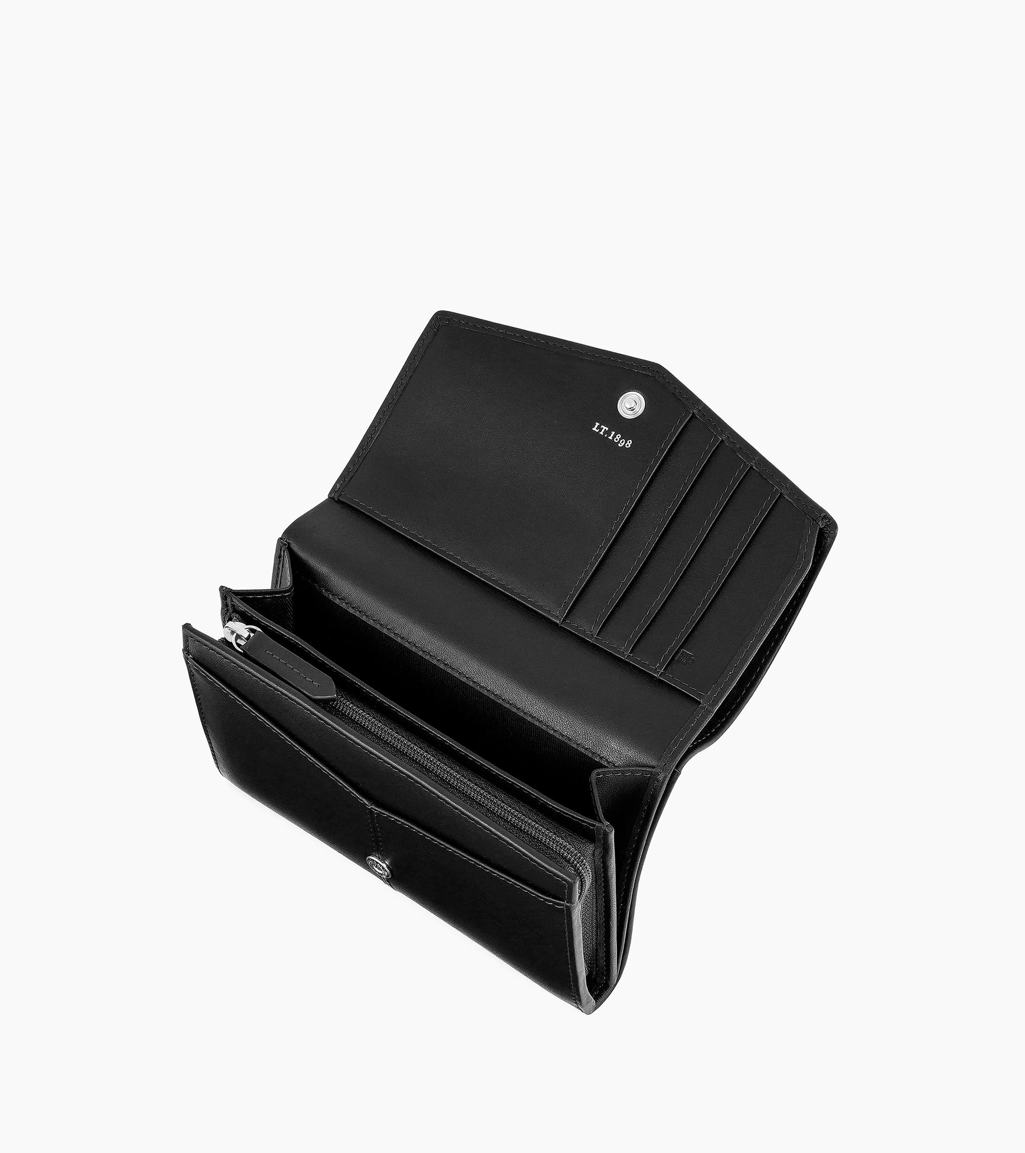 Billetera mediana modelo Charlotte en cuero liso