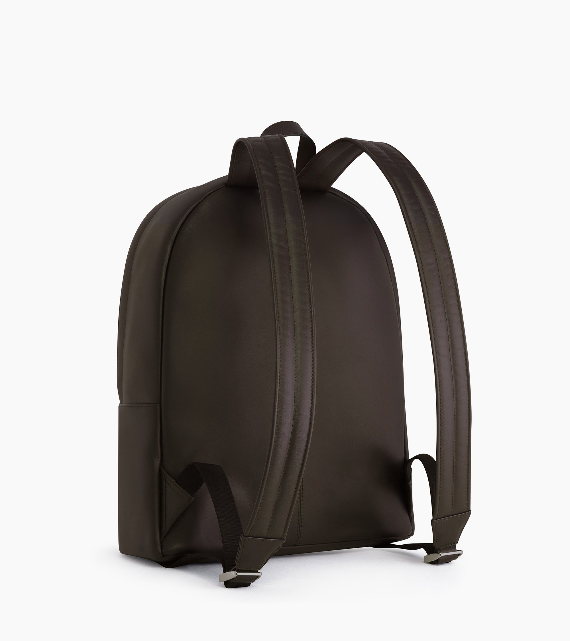 Albert zippered backpack in smooth leather