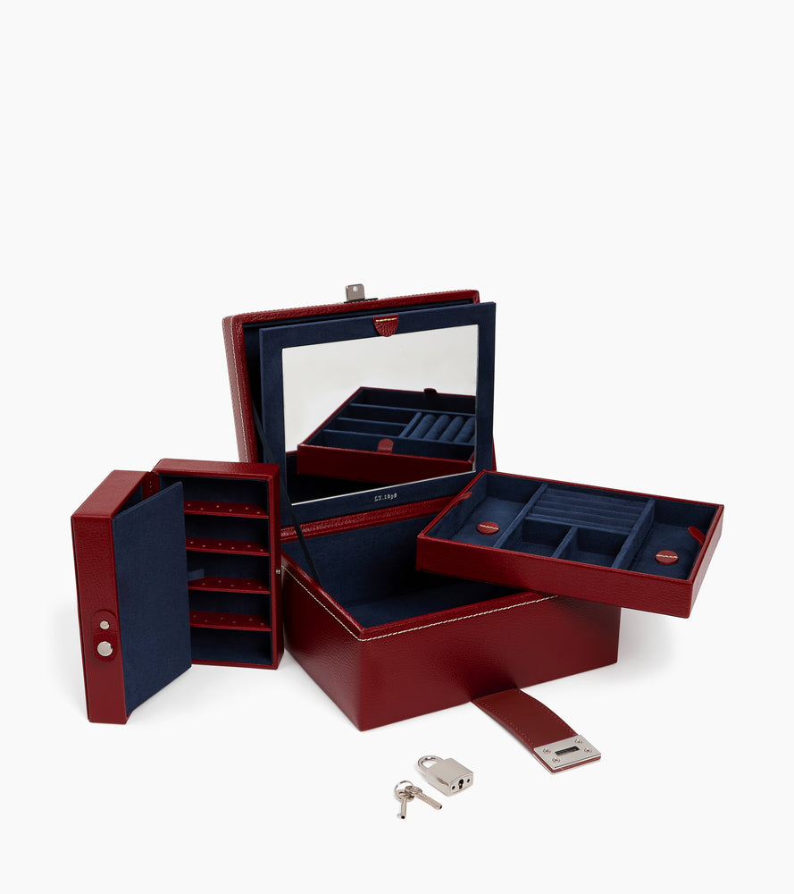 Joyero mediano de cuero