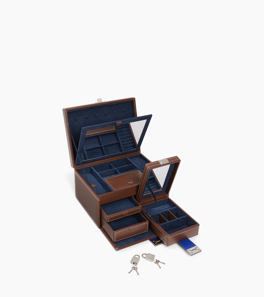 Joyero grande de piel