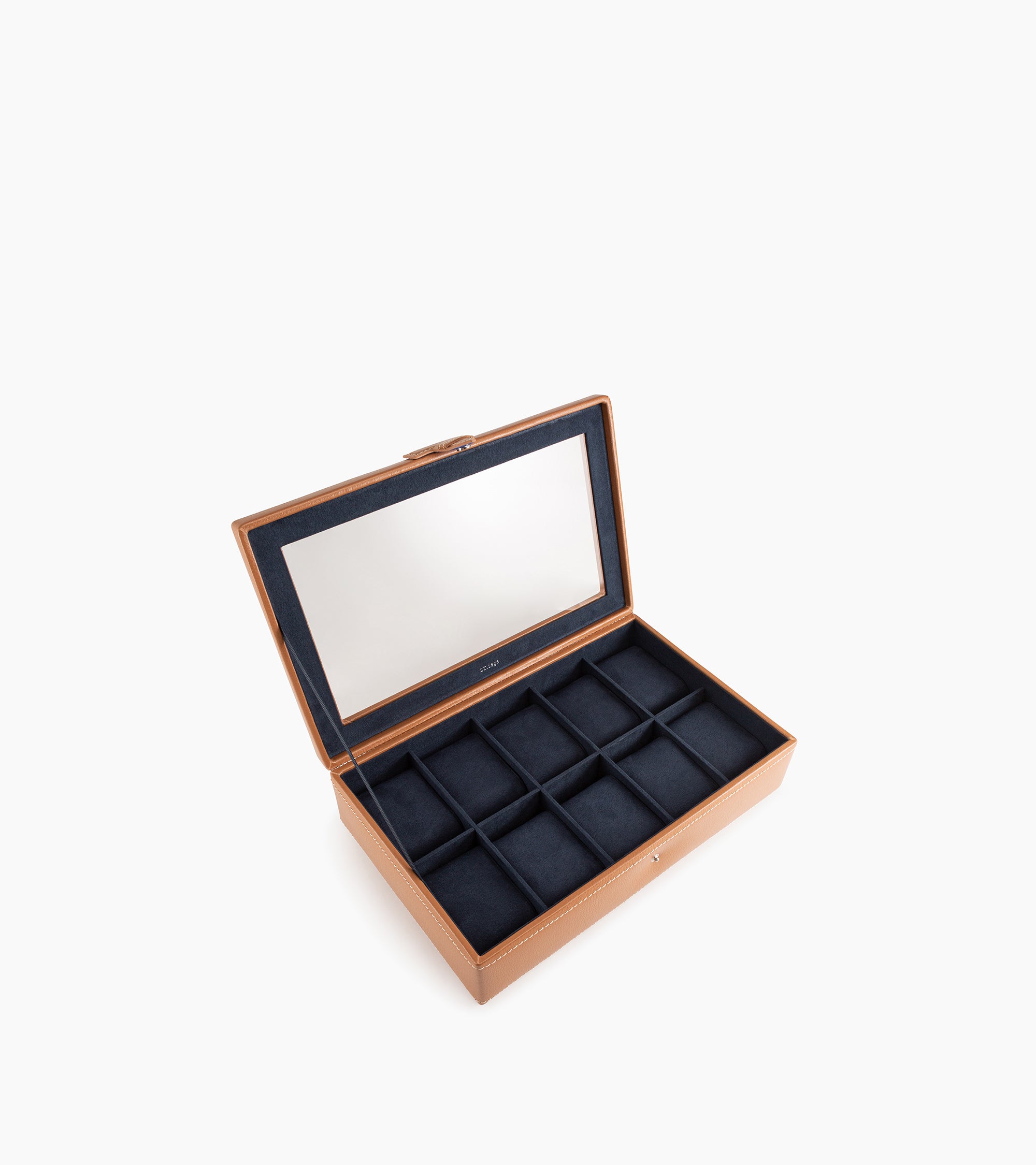Estuche de piel para 10 relojes de pulsera