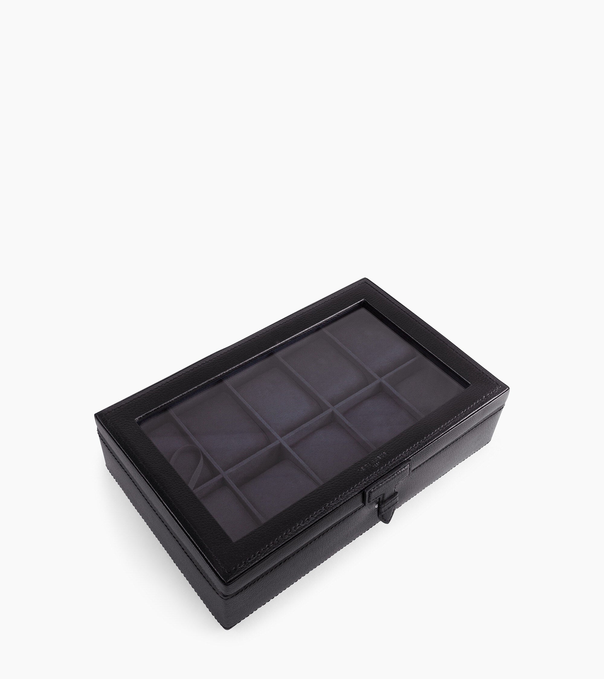 Estuche de piel para 10 relojes de pulsera