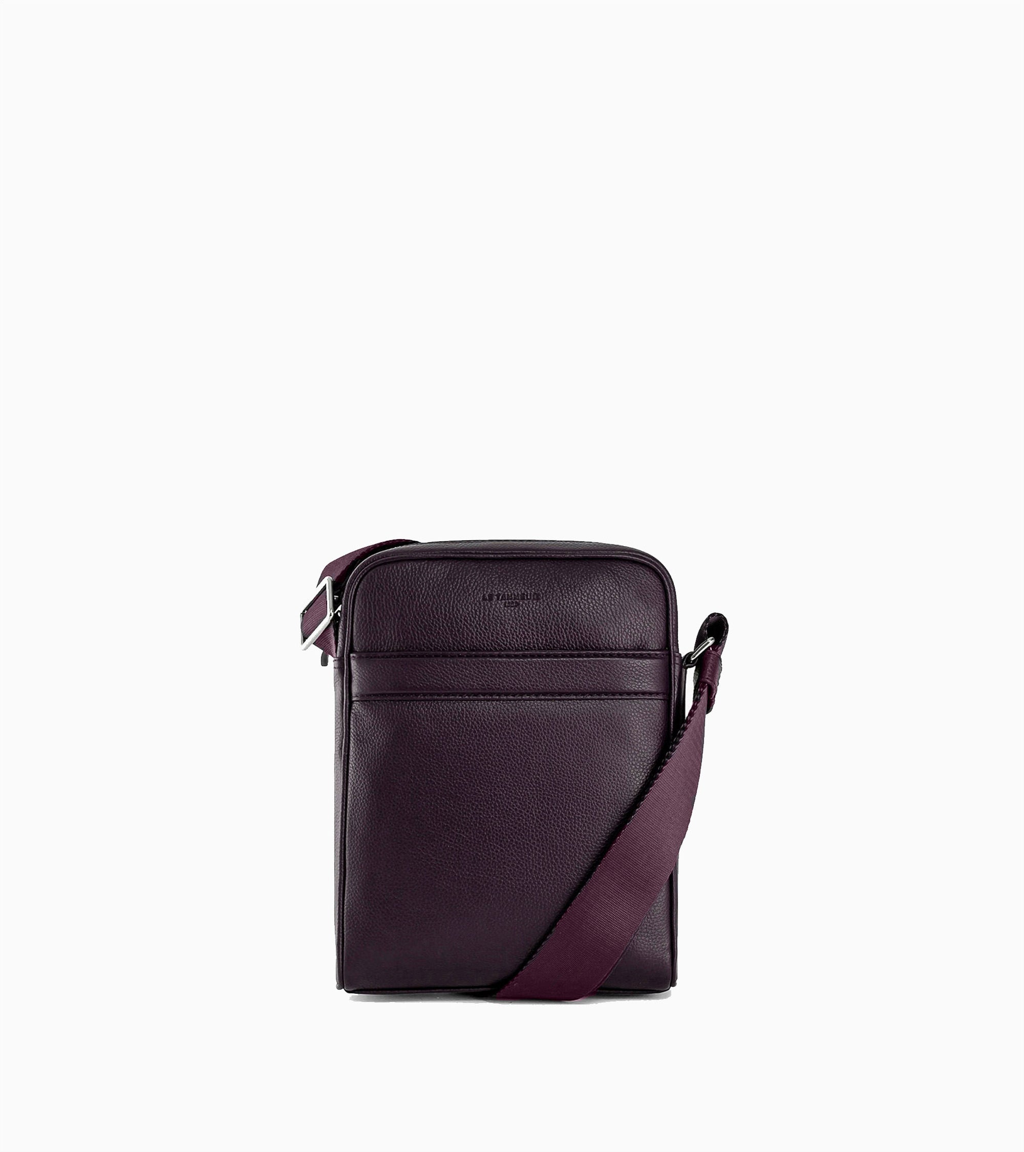 Bolsa media Charles de piel texturizada