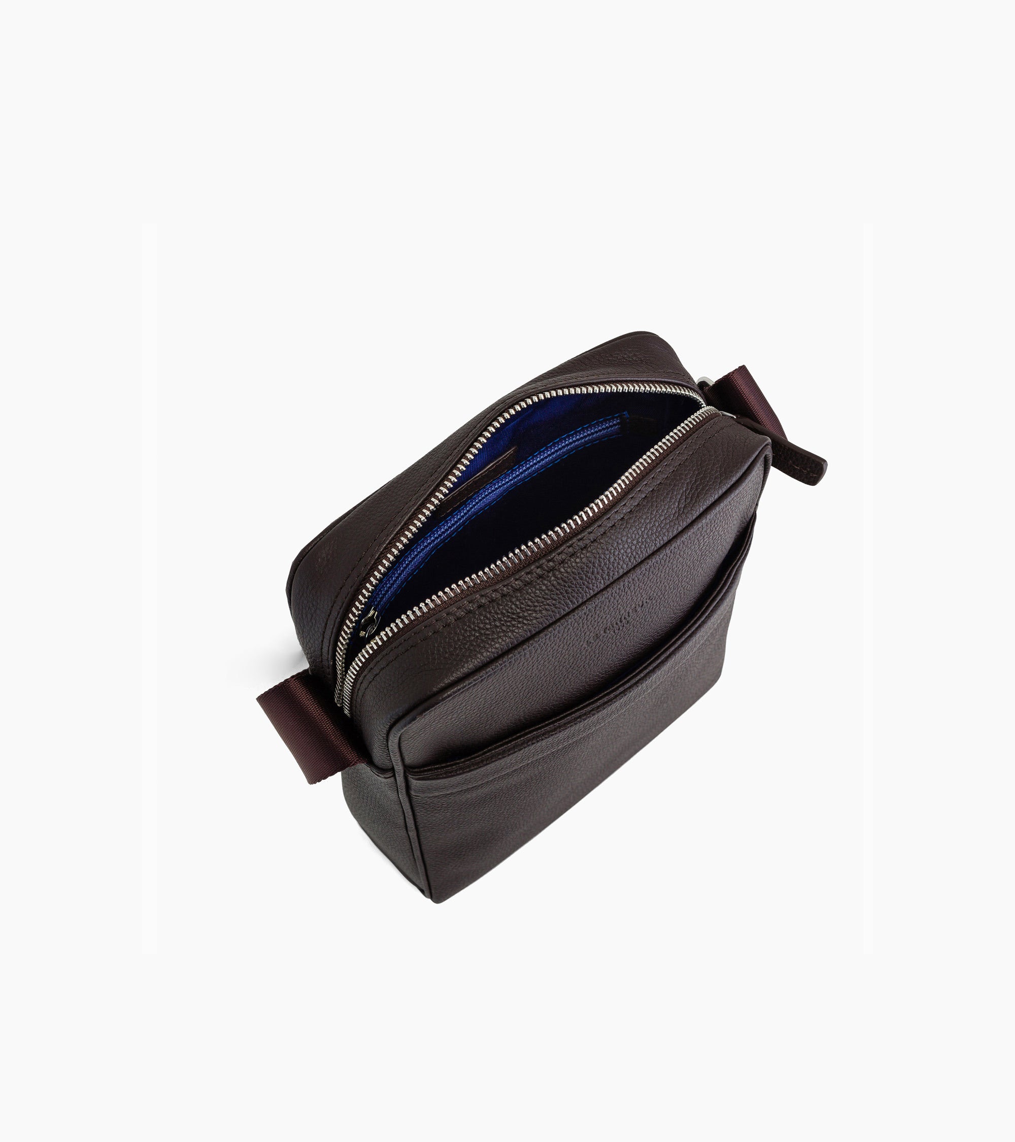 Bolsa media Charles de piel texturizada