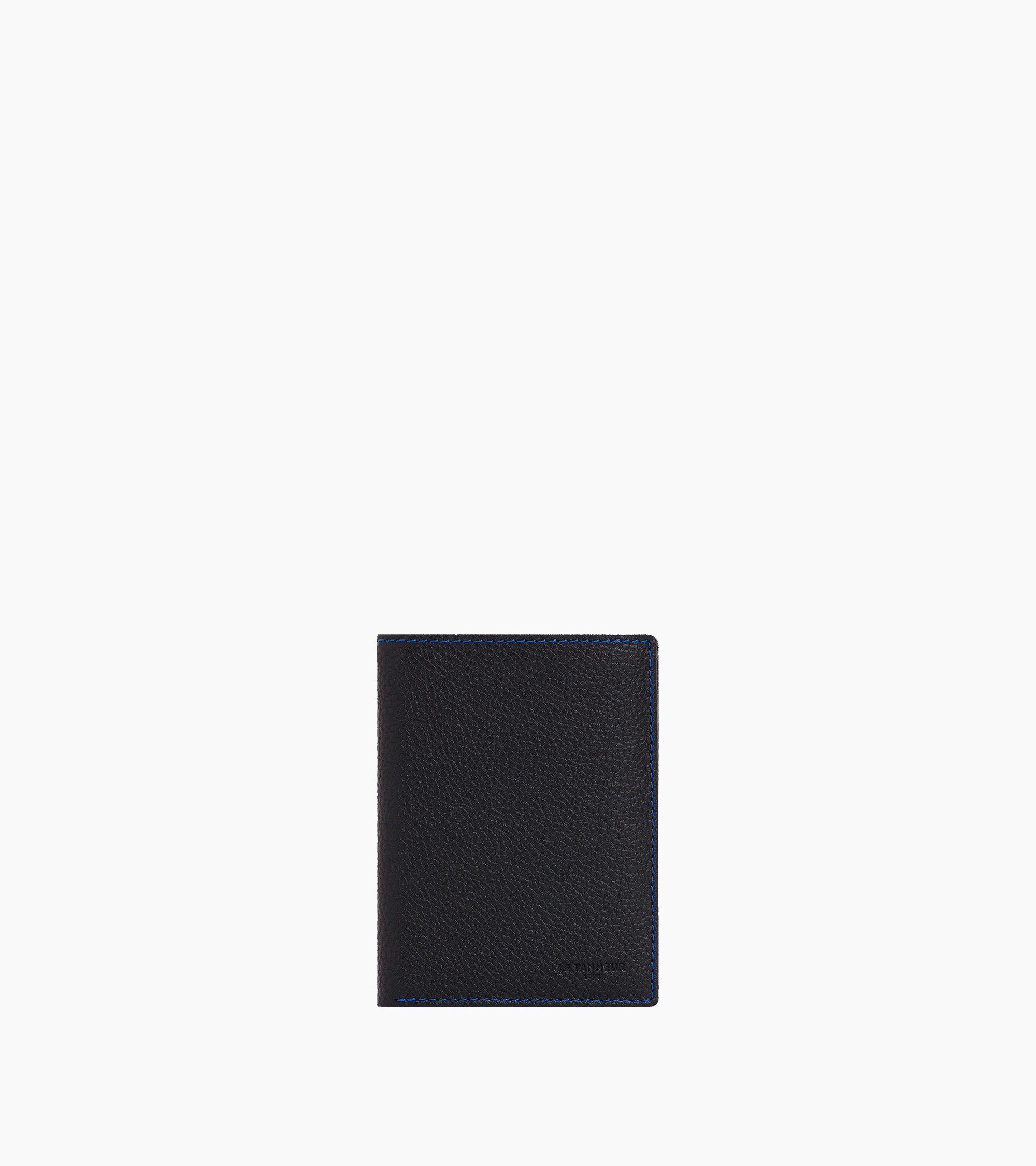 cartera vertical mediana de 2 secciones con cremallera de piel texturizada