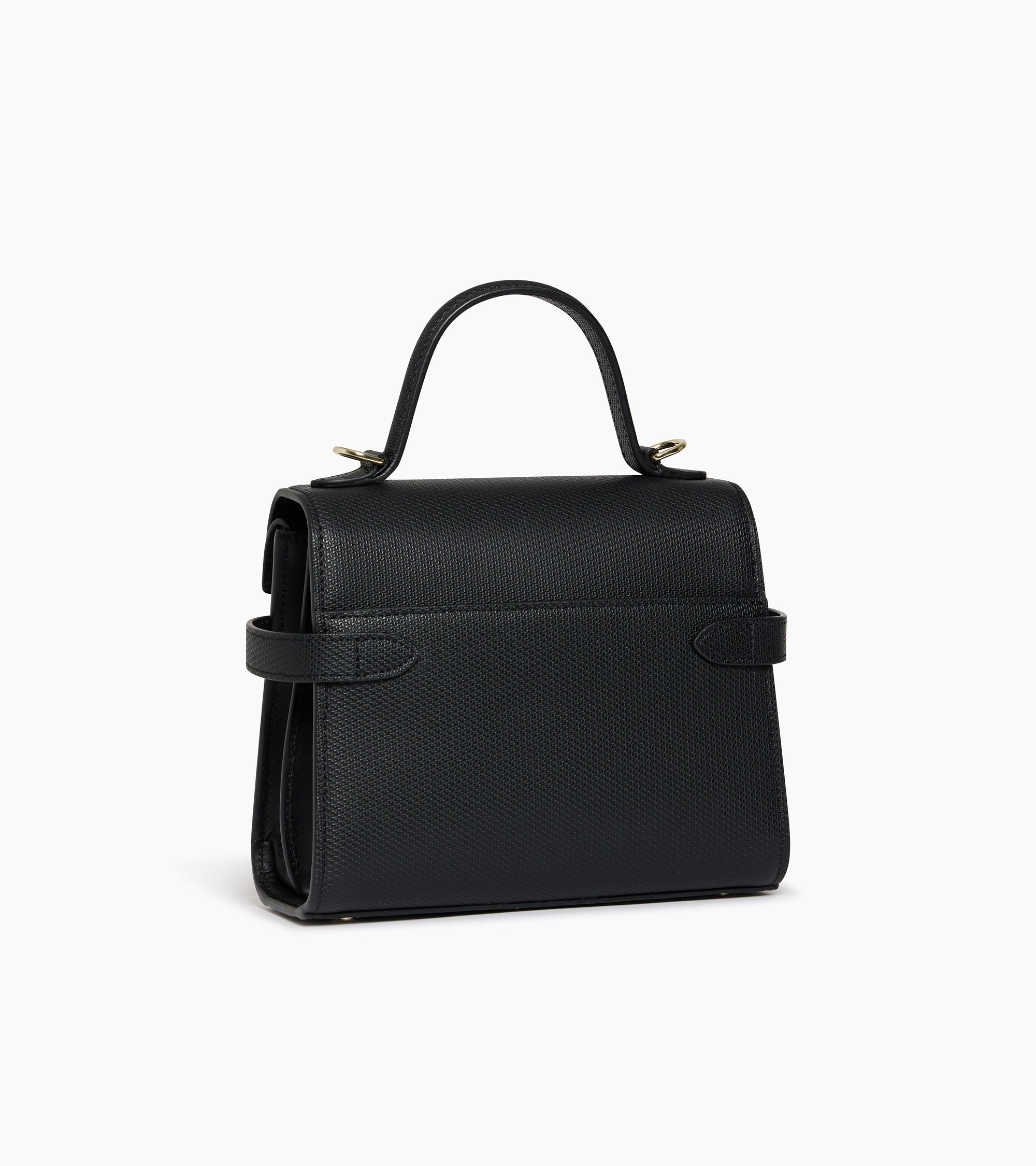 Bolso de mano pequeño Emilie de piel signature T con doble solapa