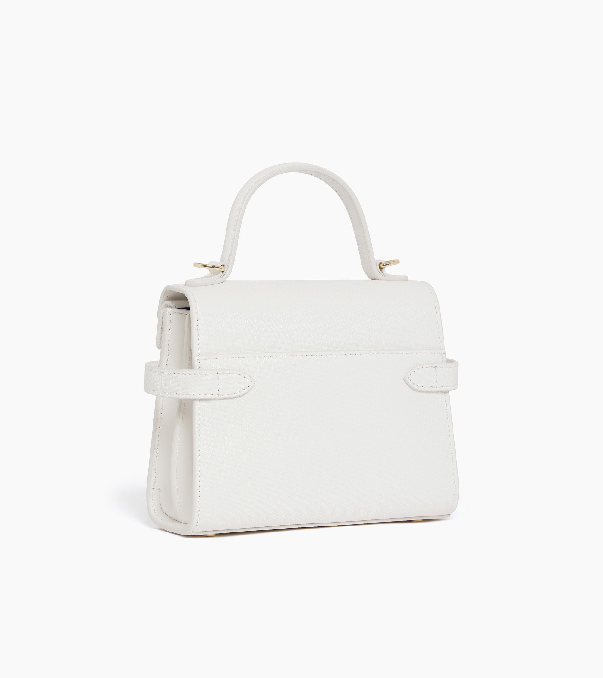 Bolso de mano pequeño Emilie de piel signature T con doble solapa
