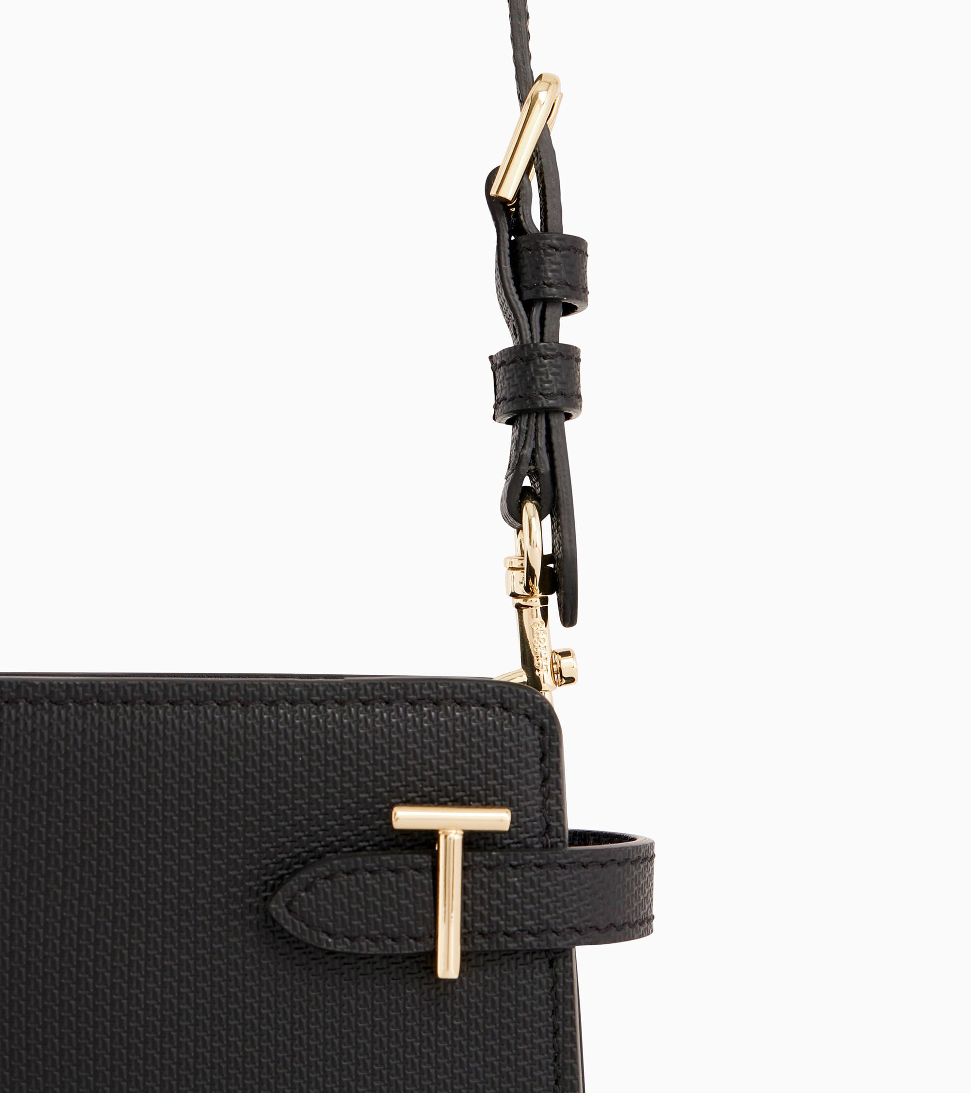 Bolso bandolera Émilie de piel signature T