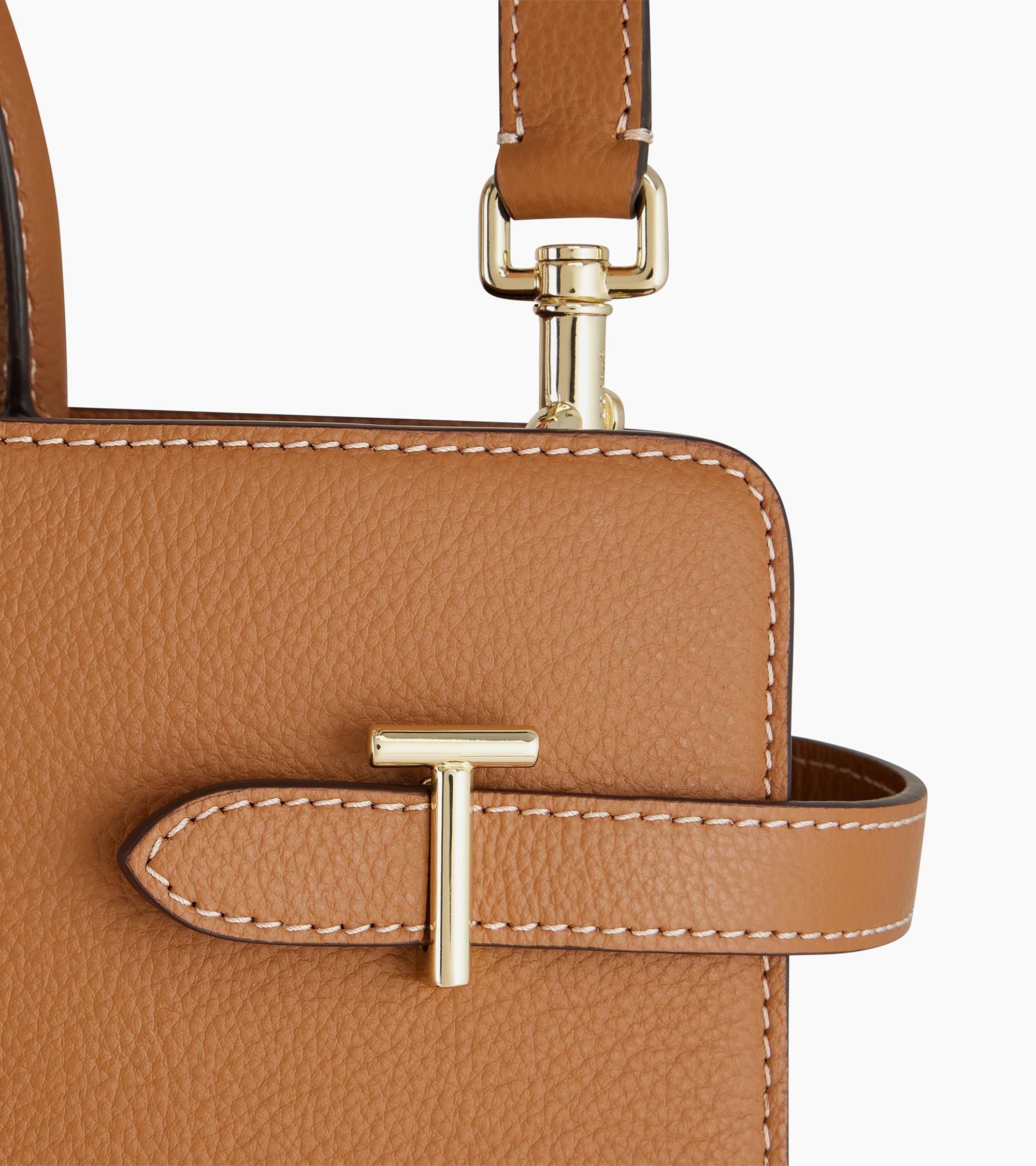 Bolso de mano grande Emilie de piel texturizada