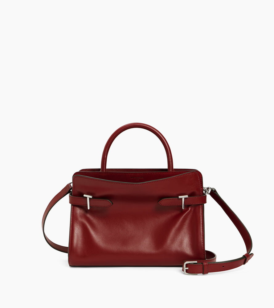 Sac à main moyen modèle Emie en cuir lisse et nubuck