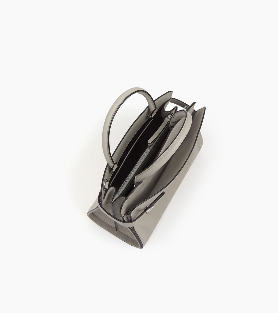 Bolso mediano modelo Emie de piel granulada y nobuk