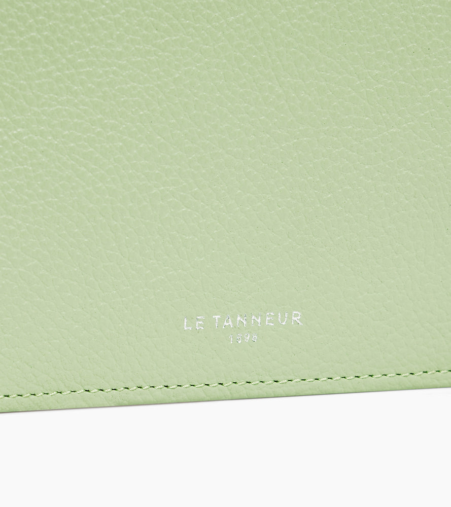 Porte cartes zippé Emilie en cuir grainé