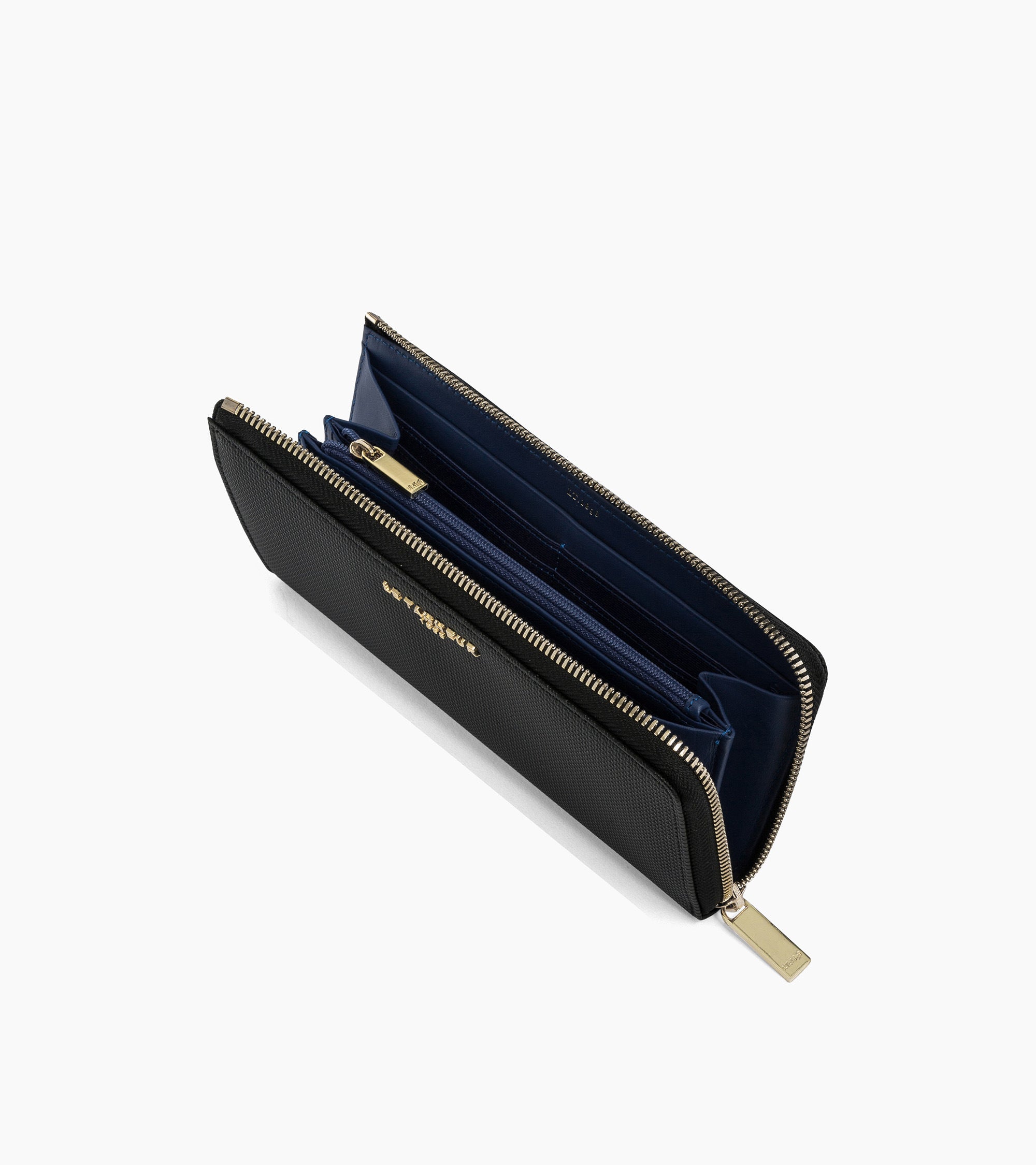 Cartera con cremallera Emilie de piel signature T