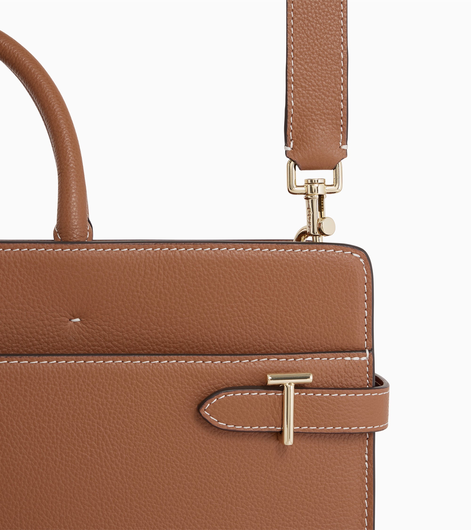 Bolso bandolera Émilie de cuero granulado