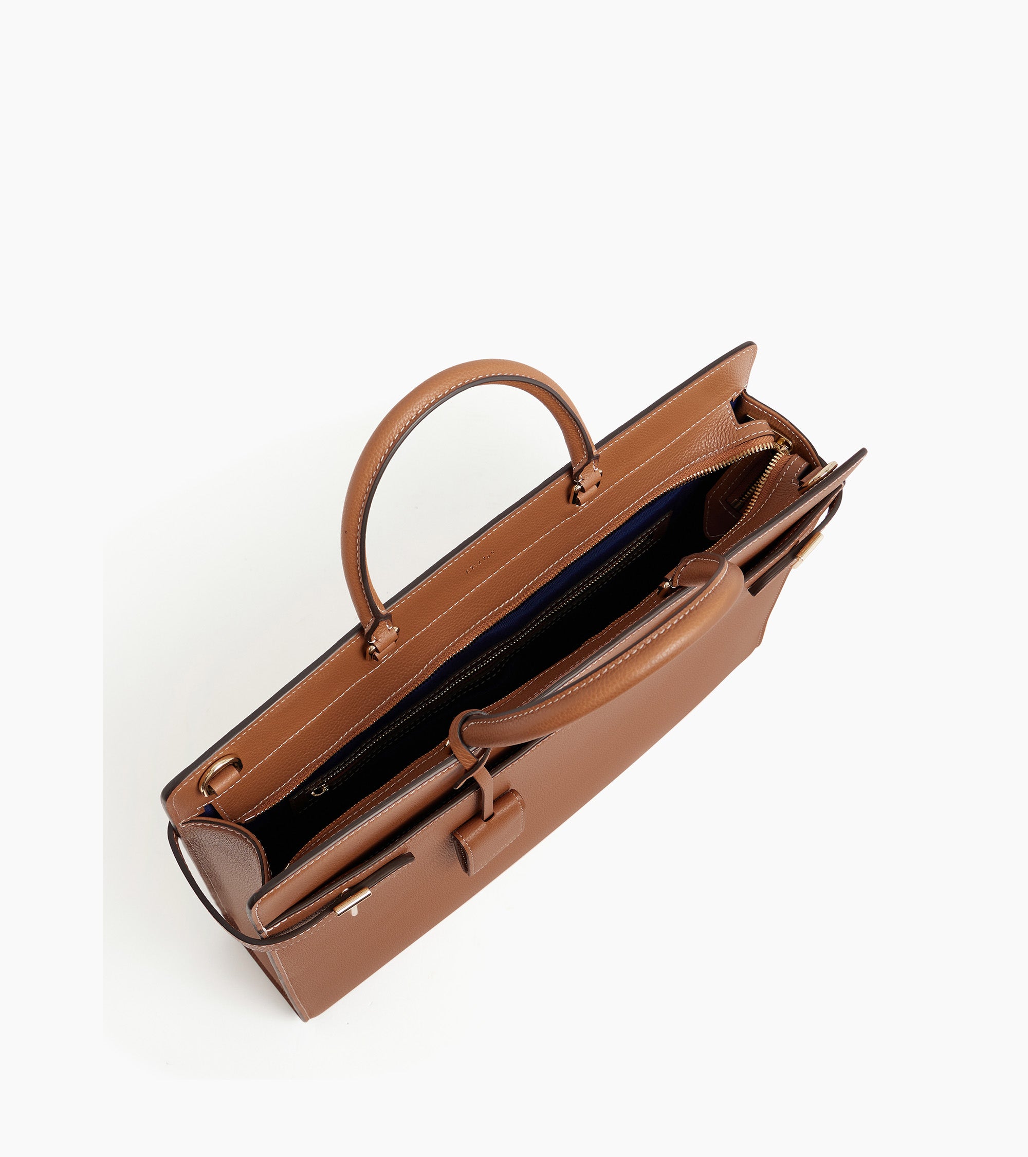 Bolso bandolera Émilie de cuero granulado