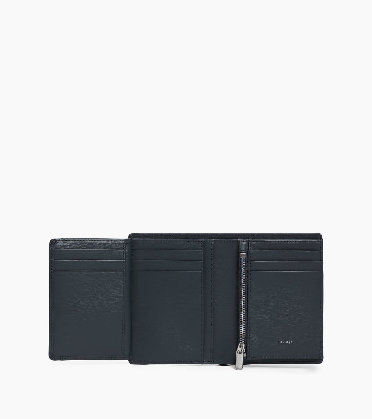 Lucien コルクレザー ファスナー付き ラージ 縦型 二つ折り財布