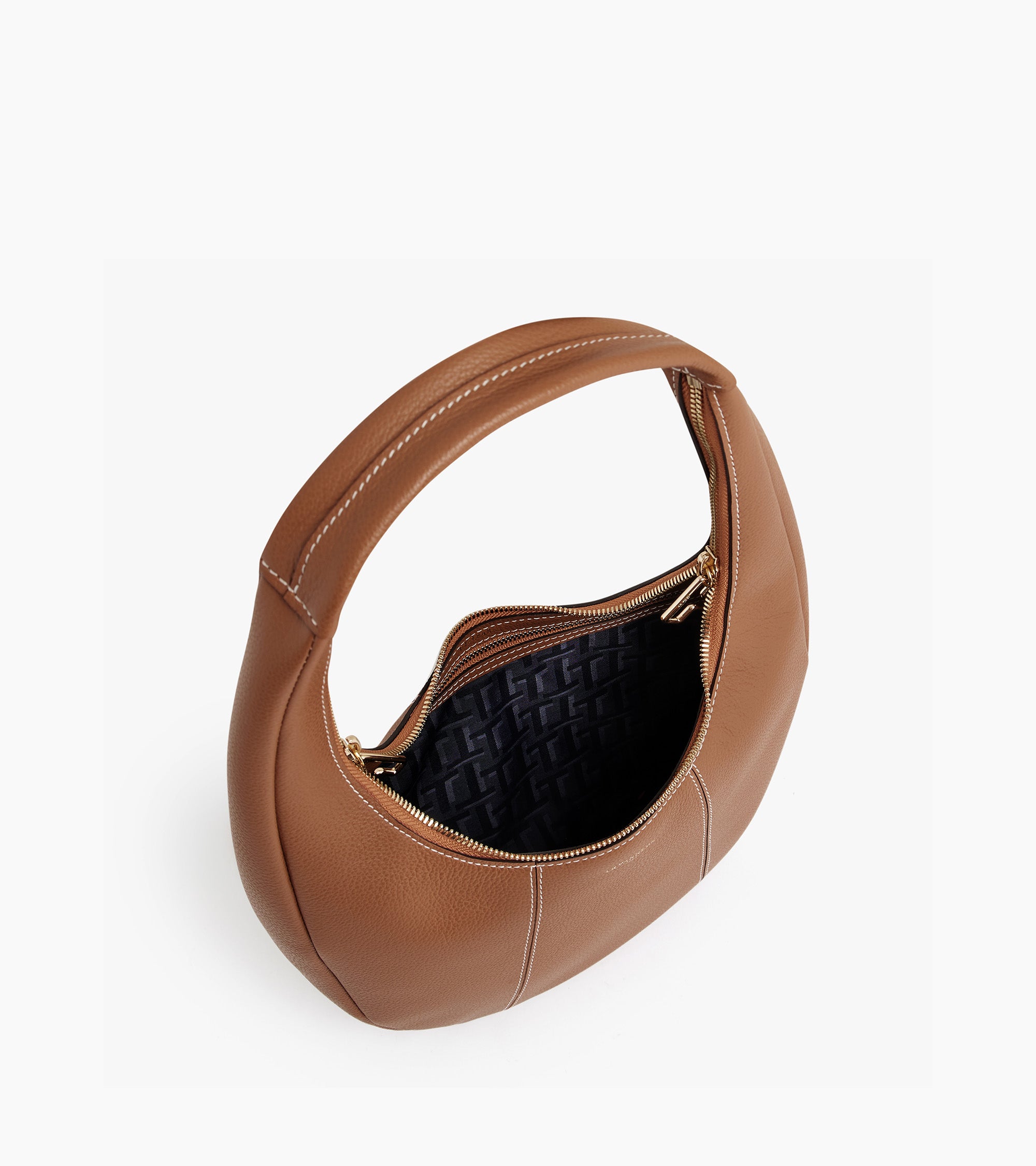 Bolso hobo mediano modelo Juliette de cuero granulado