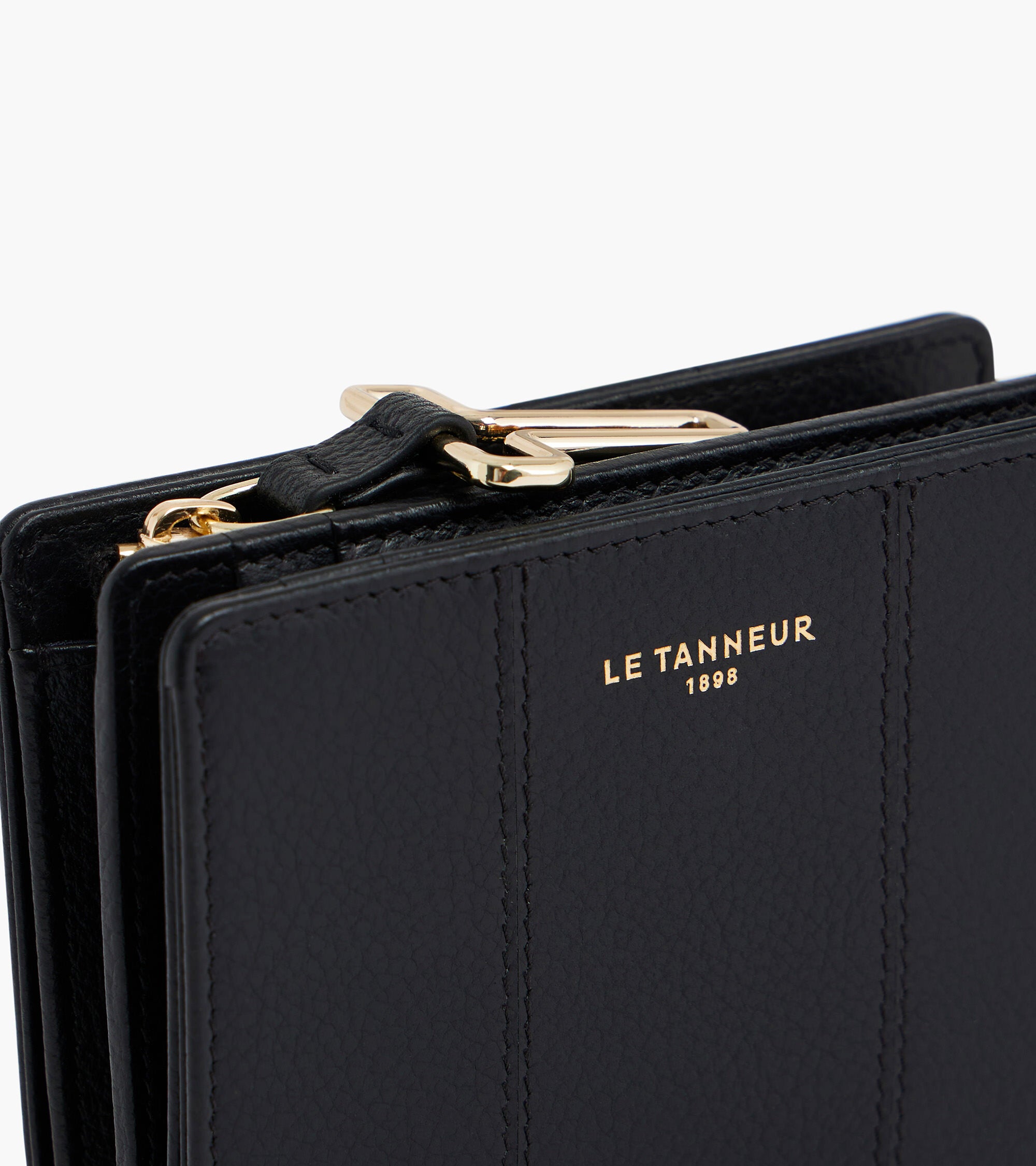 Cartera pequeña Juliette de cuero granulado
