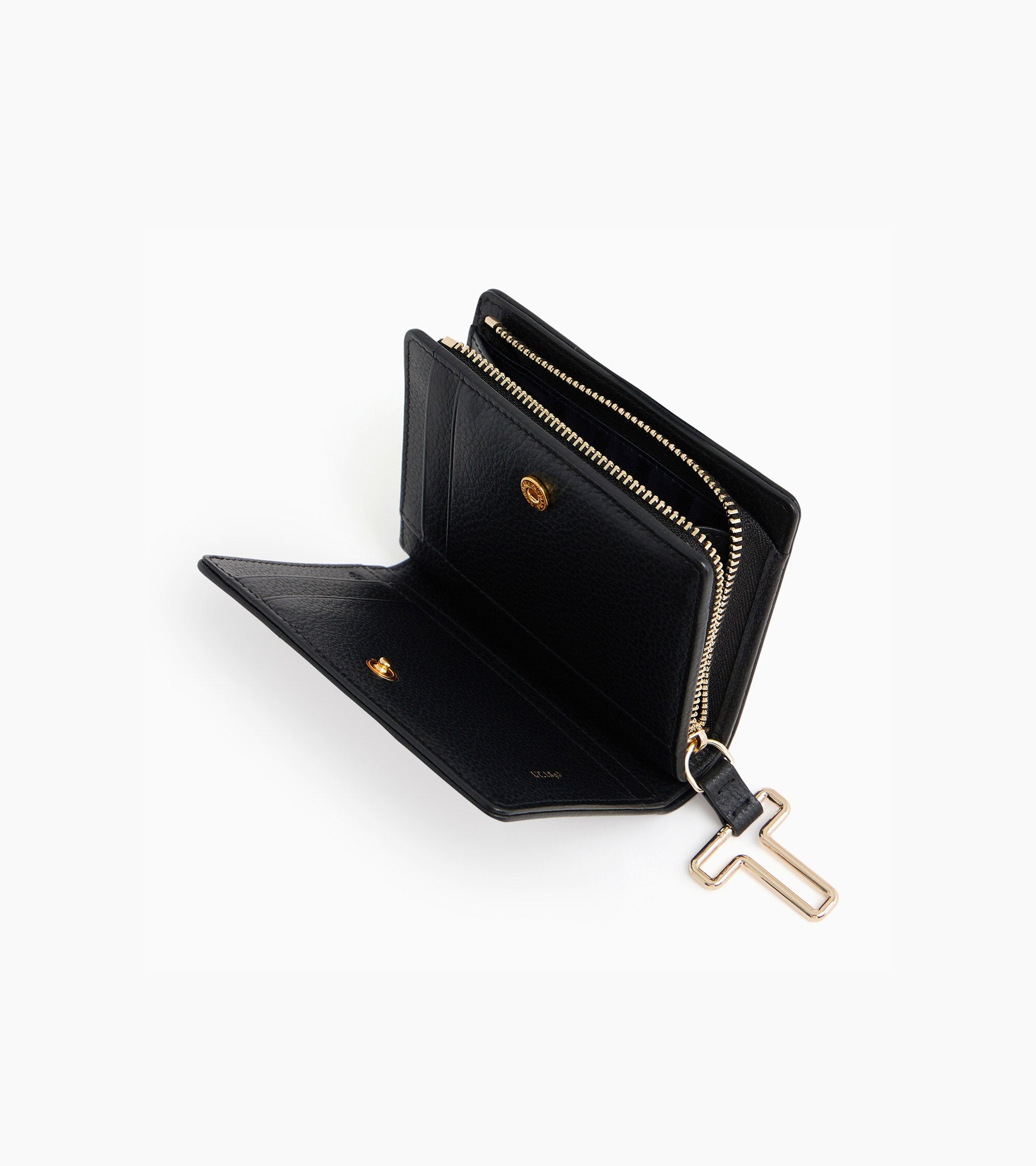 Cartera pequeña Juliette de cuero granulado