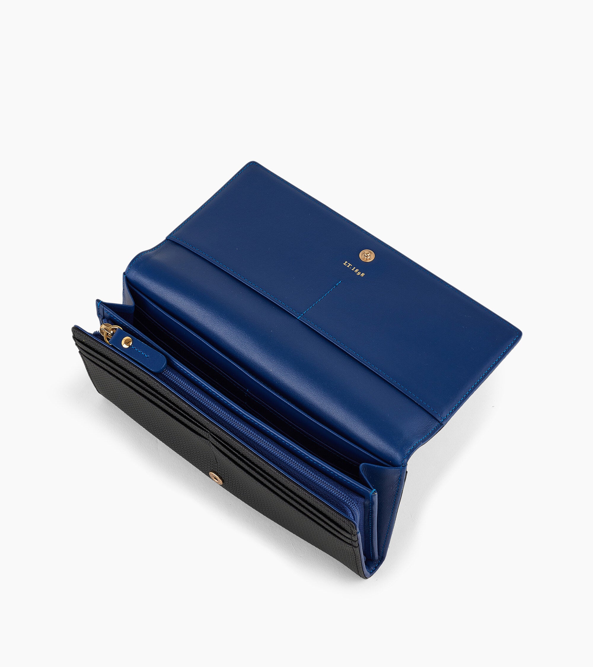 Cartera Lise de piel signature T