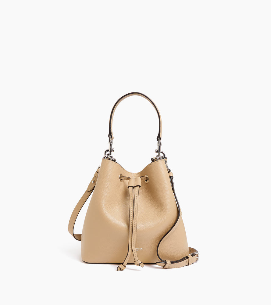 Bucket Bag Louise aus genarbtem Leder
