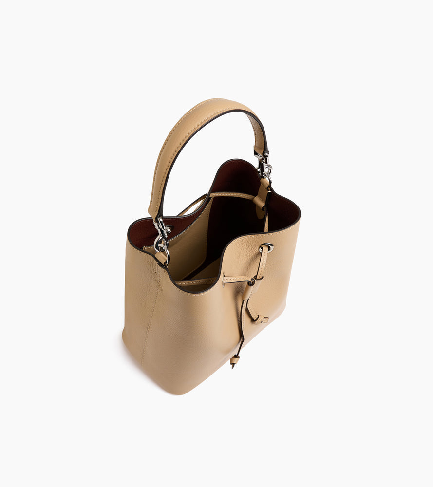 Bucket Bag Louise aus genarbtem Leder