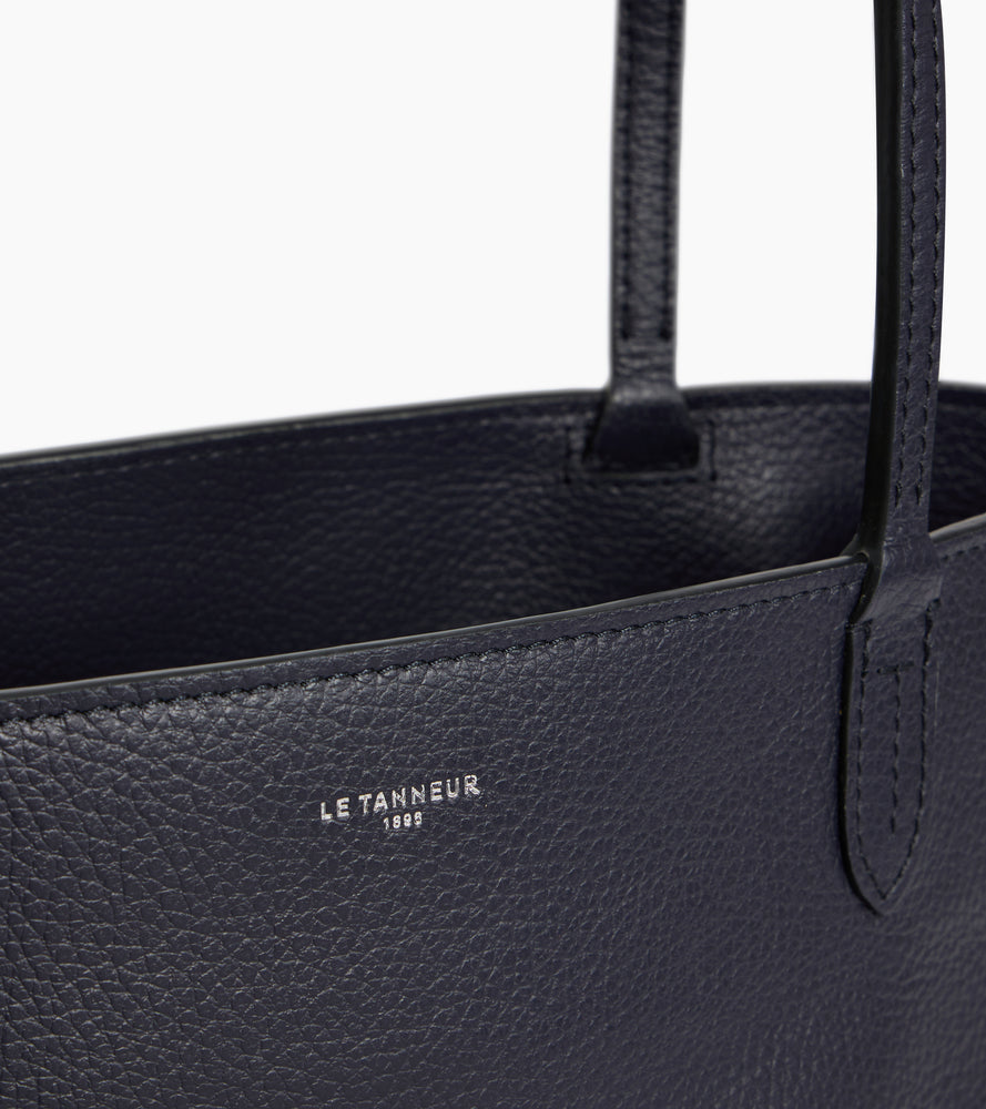 Petit sac cabas Louise en cuir grainé