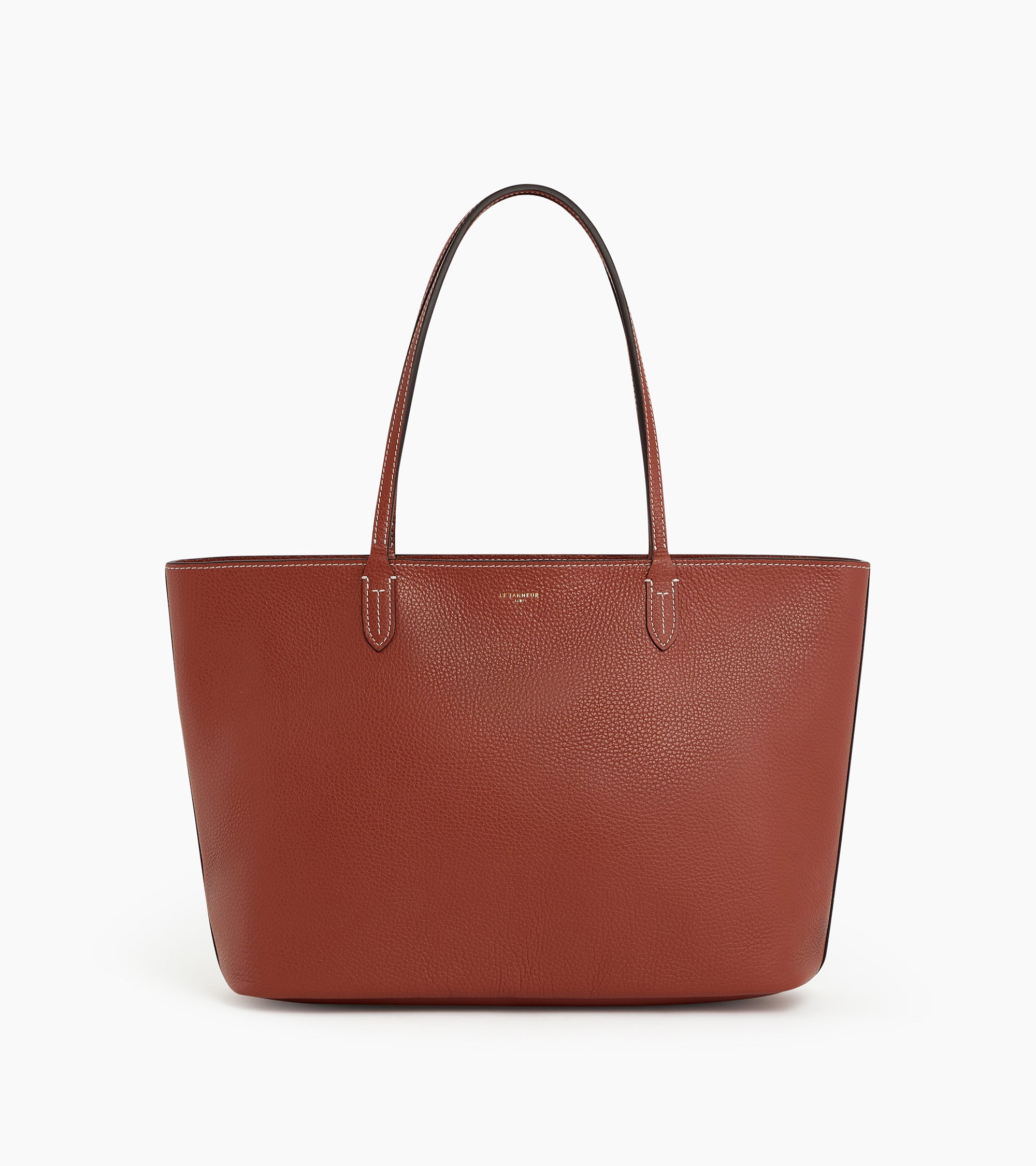 Bolso capazo grande Louise de piel texturizada