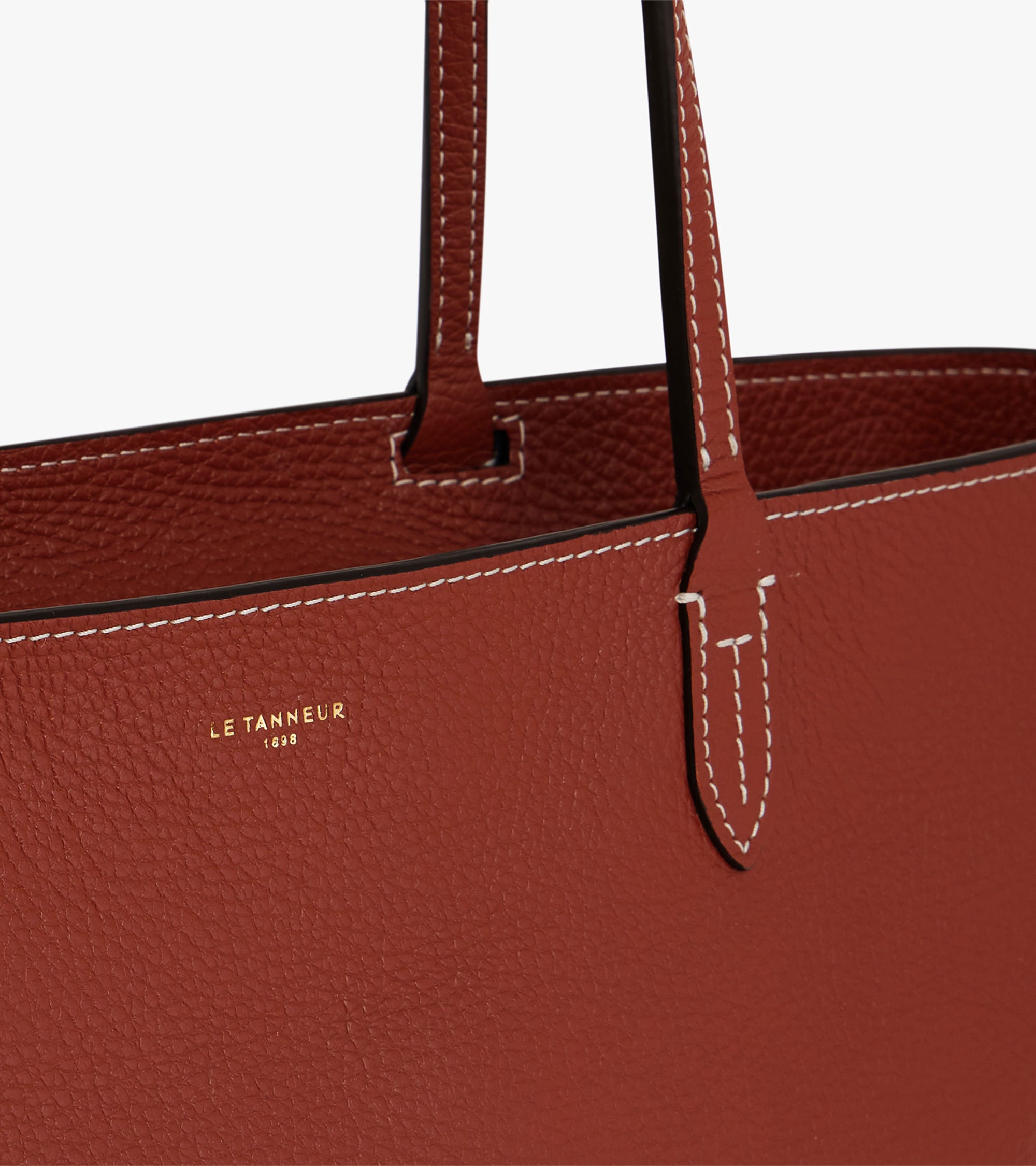 Bolso capazo grande Louise de piel texturizada
