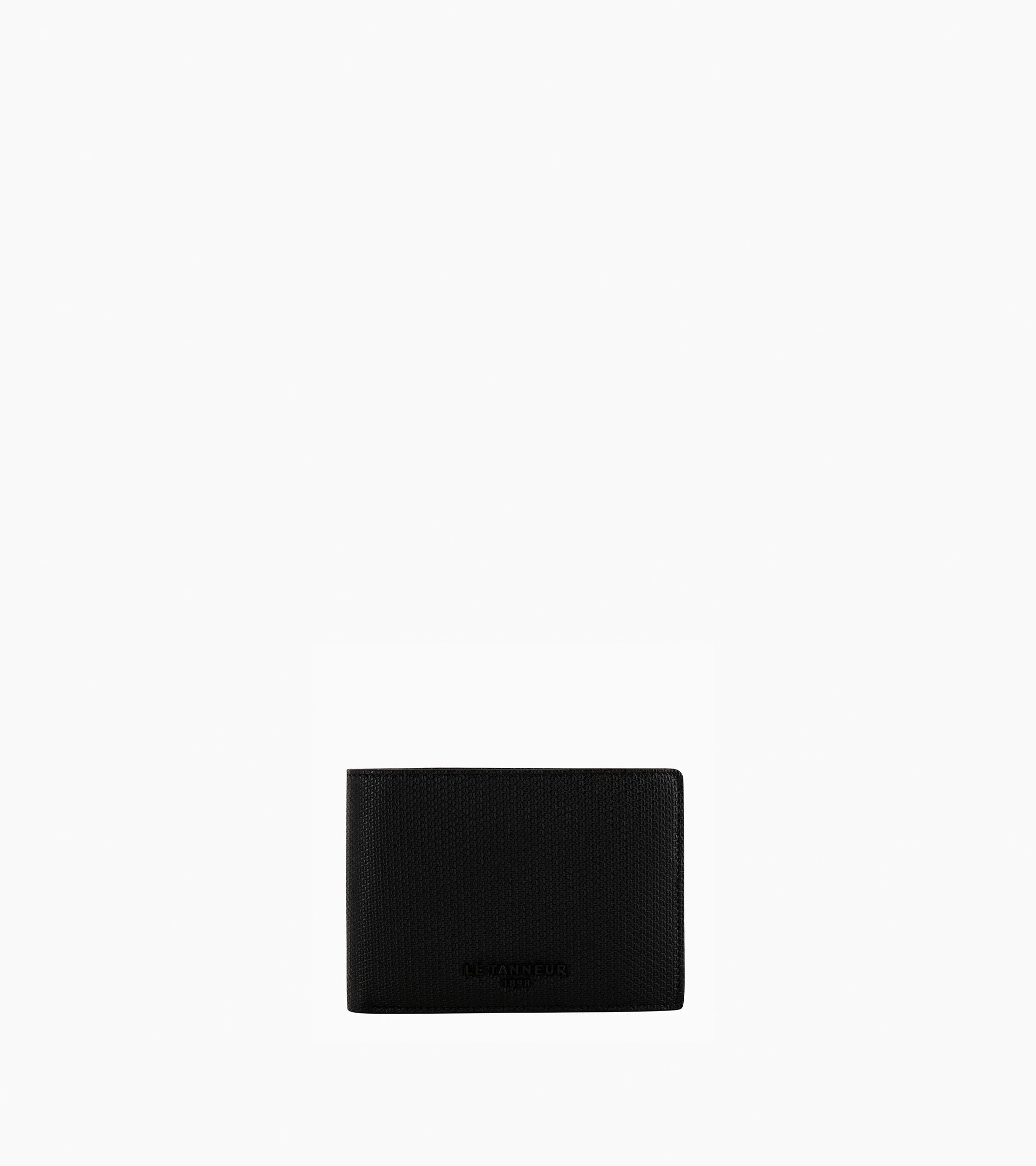 Cartera horizontal con cremallera de 2 secciones Emile de piel signature T
