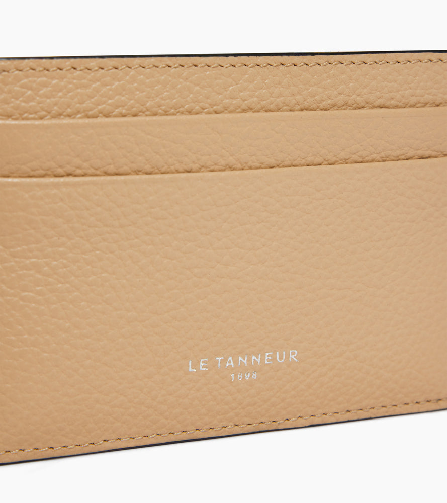 Porte cartes Emile en cuir grainé