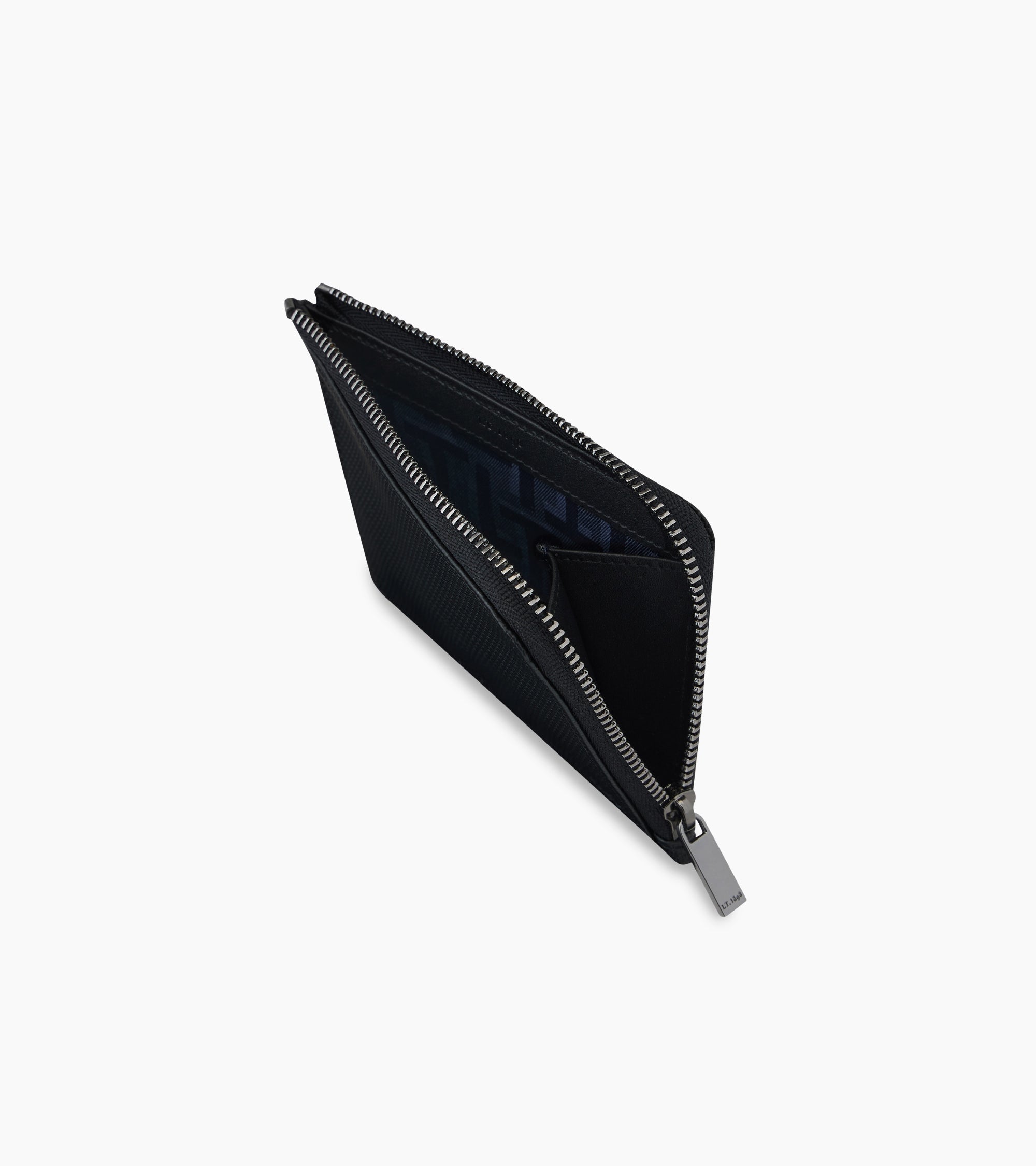 Emile monogram leather medium zip card holder