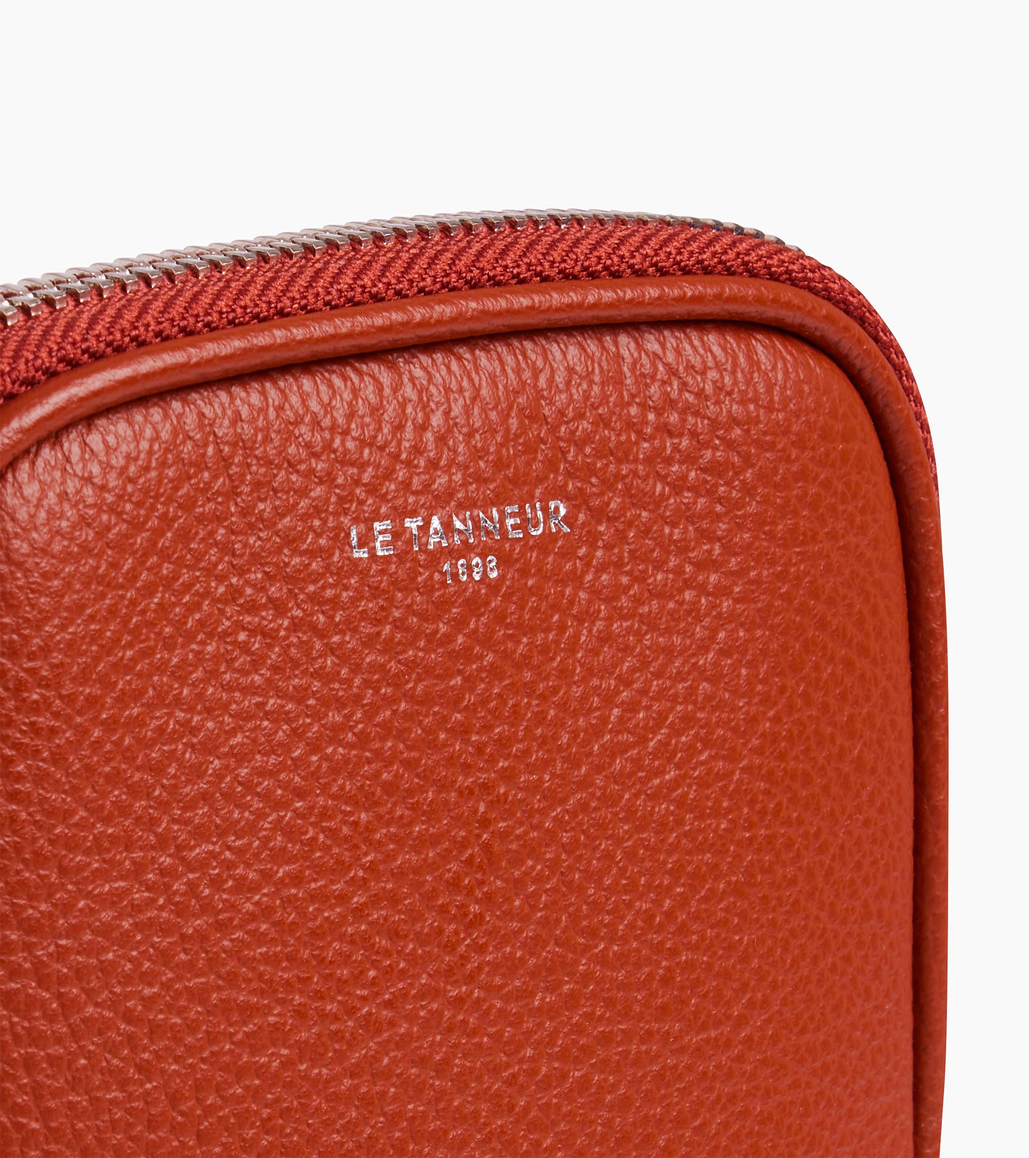 Emile phone case in pebbled leather
