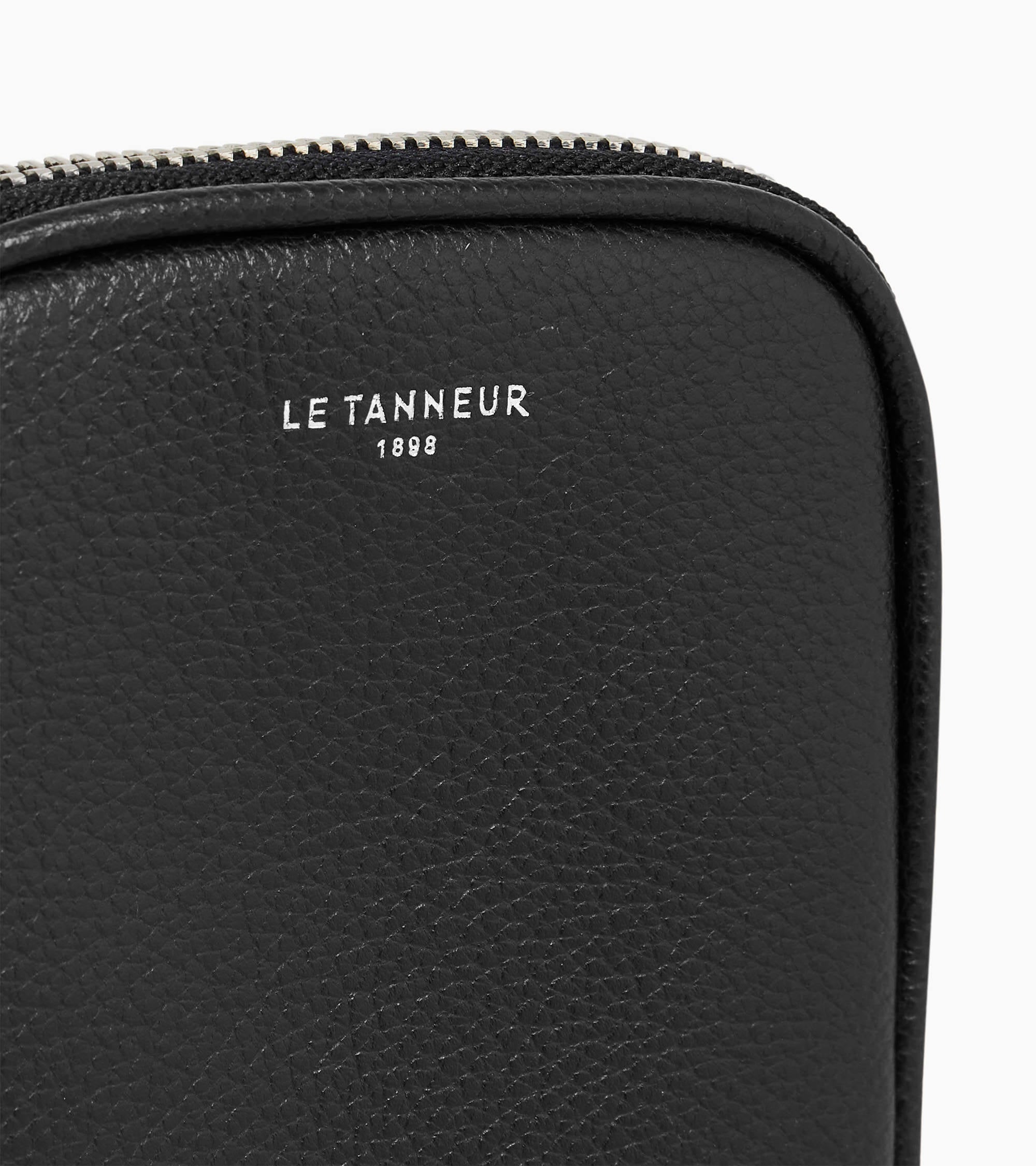 Emile phone case in pebbled leather