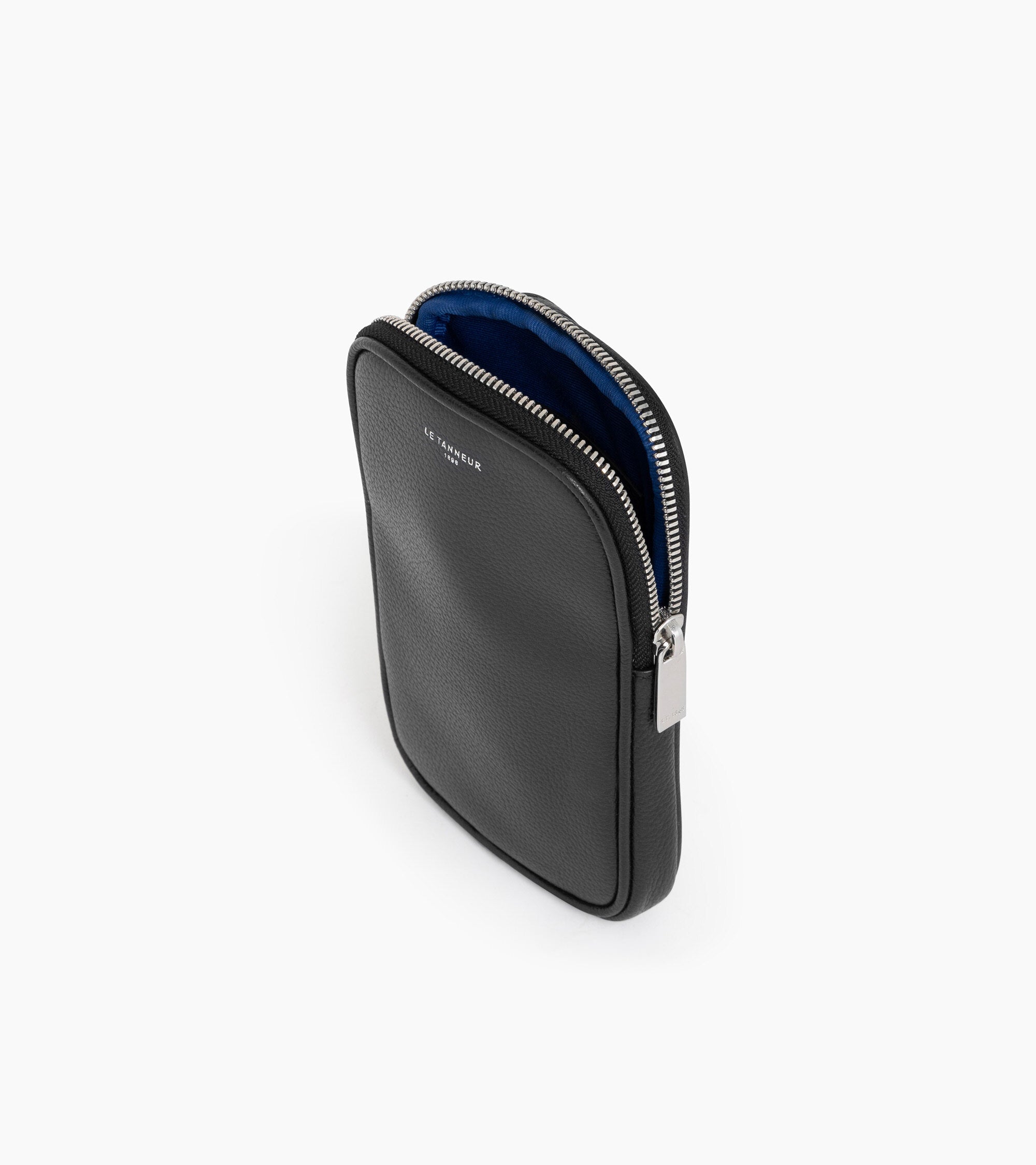 Emile phone case in pebbled leather