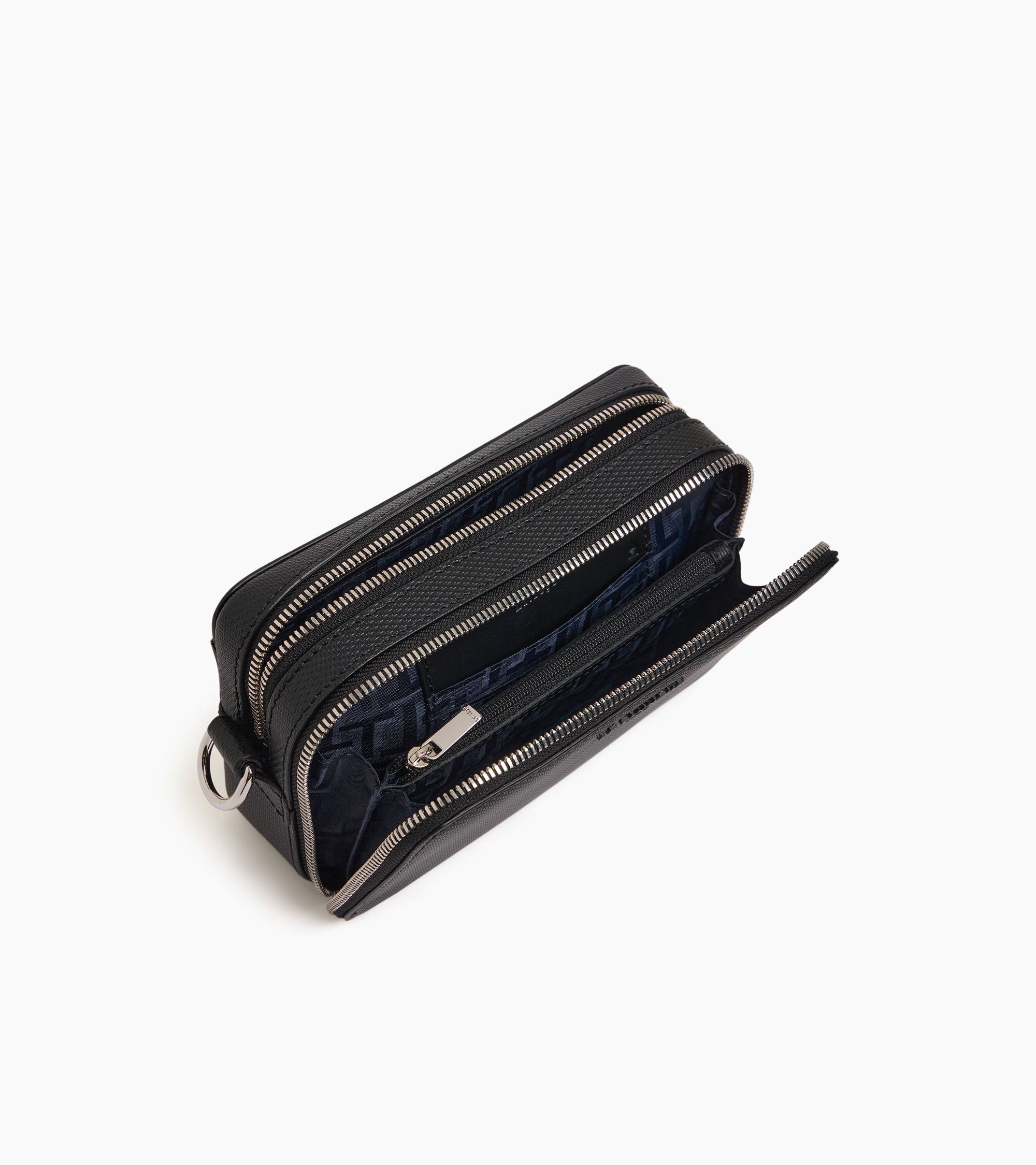 Pequeño bolso de 2 compartimentos Emile en cuero con firma T.