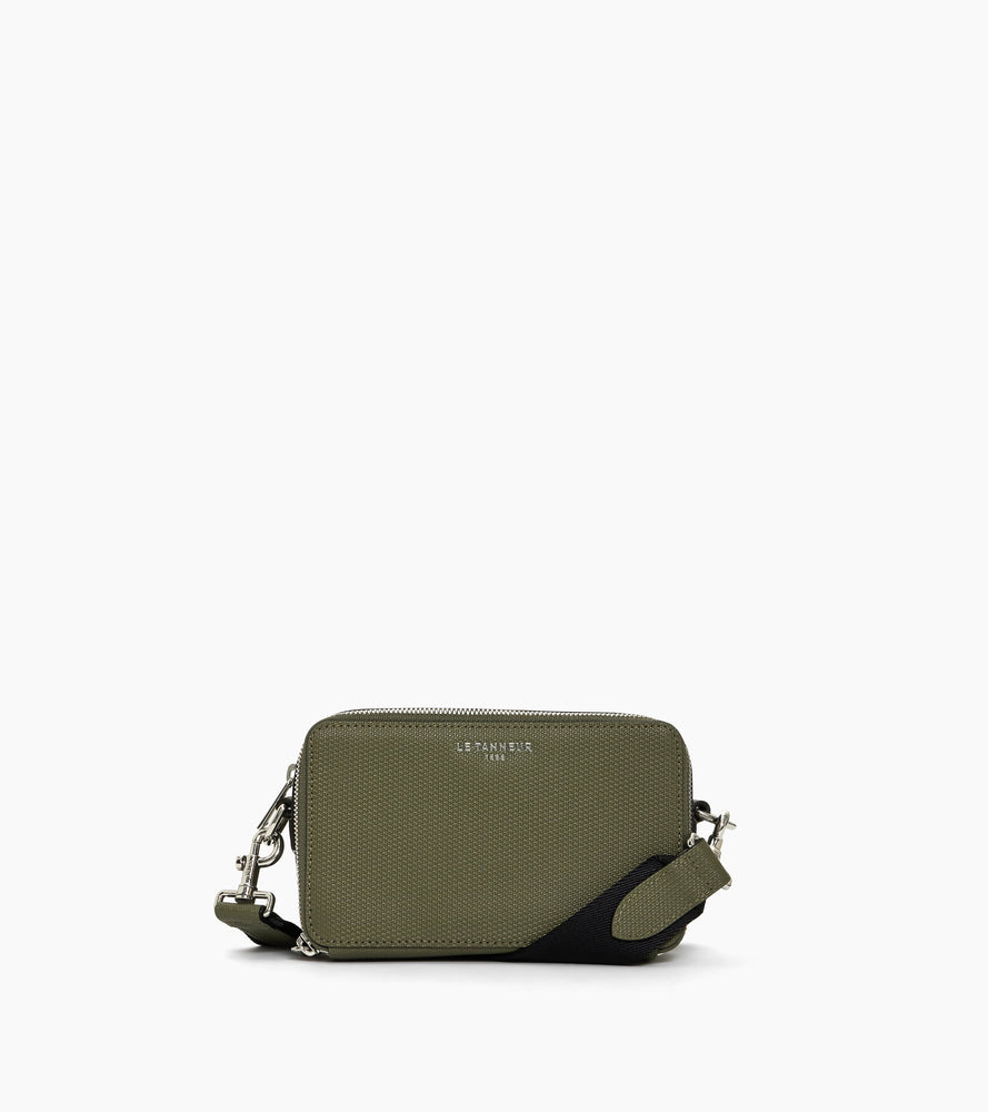 Emile small 2-compartment pouch in signature T leather