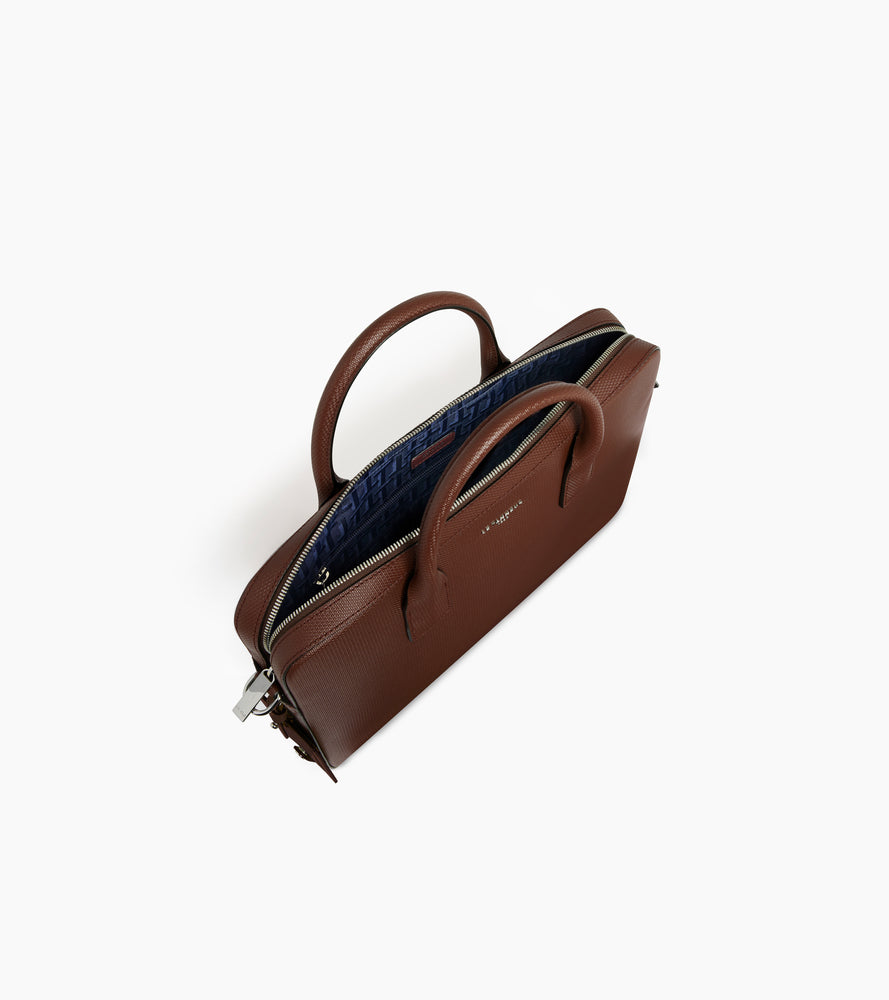 Porte document slim 14" Emile en cuir signarture T