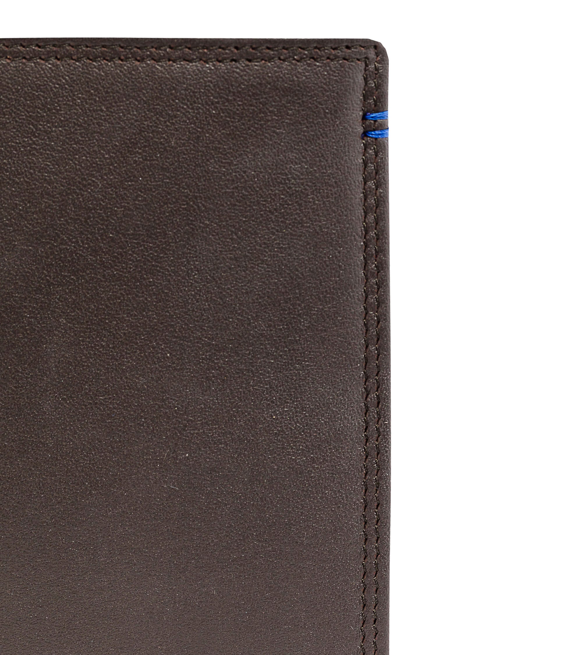 Cartera vertical mediana con cremallera de 2 secciones Martin de piel lisa