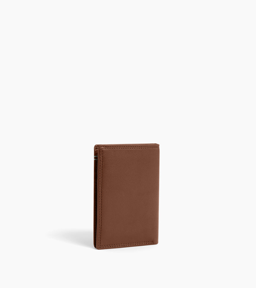 Porte cartes vertical Martin en cuir lisse
