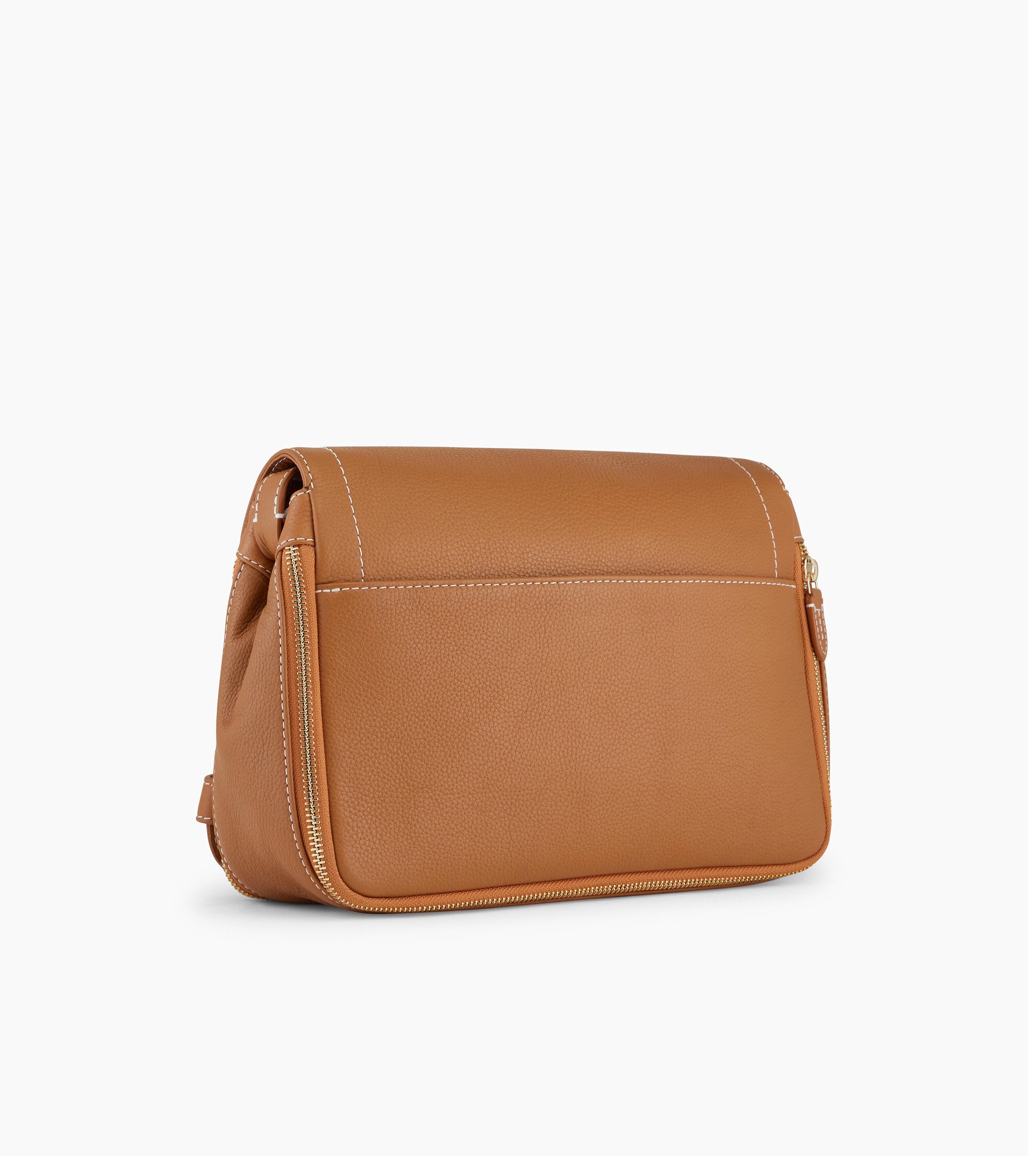 Bolso bandolera mediano Simone de piel texturizada.