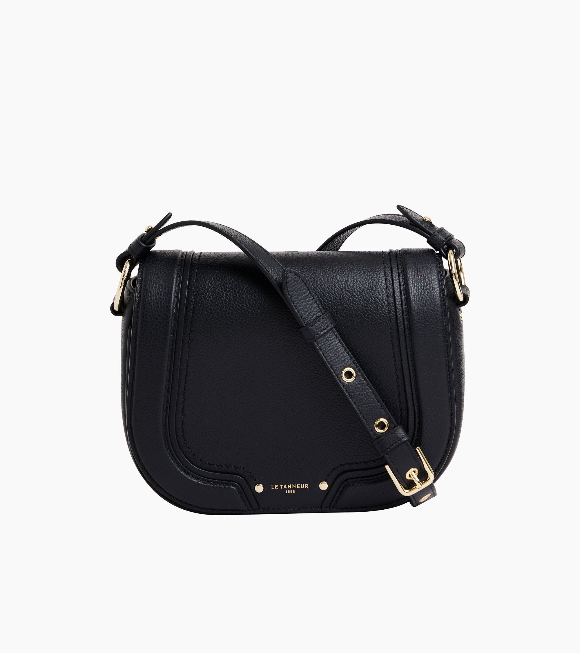 Bolso bandolera mediano modelo Ella de cuero granulado