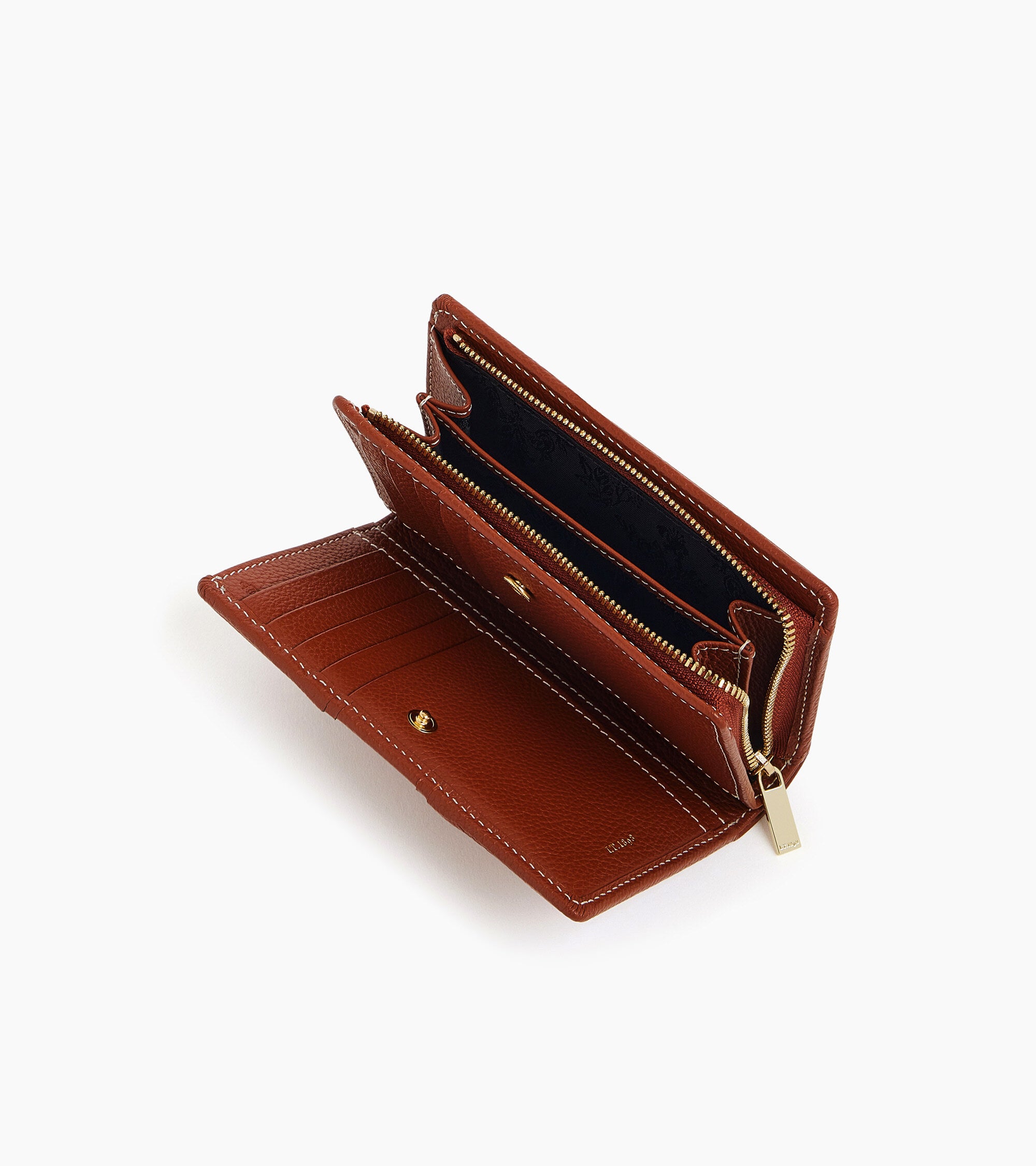 Cartera mediana modelo Ella de cuero granulado