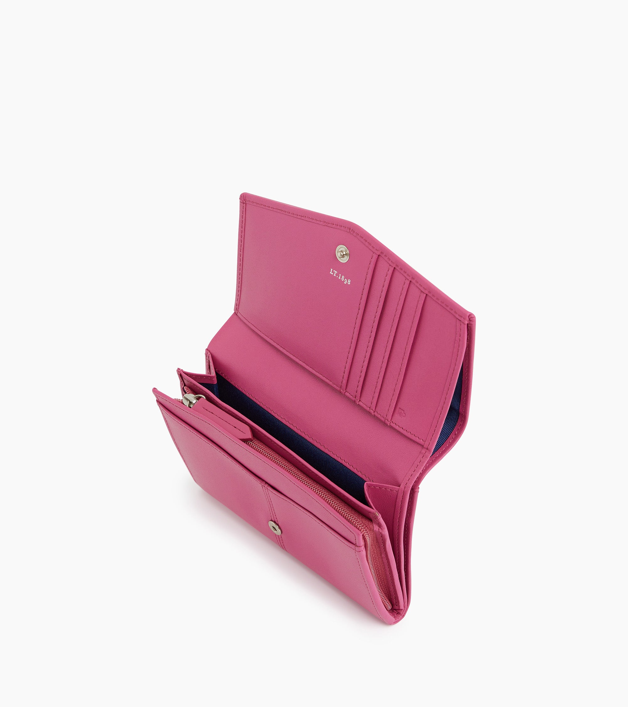 Billetera mediana modelo Charlotte en cuero liso