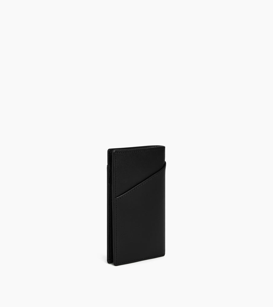 Porte cartes vertical Charlotte en cuir lisse
