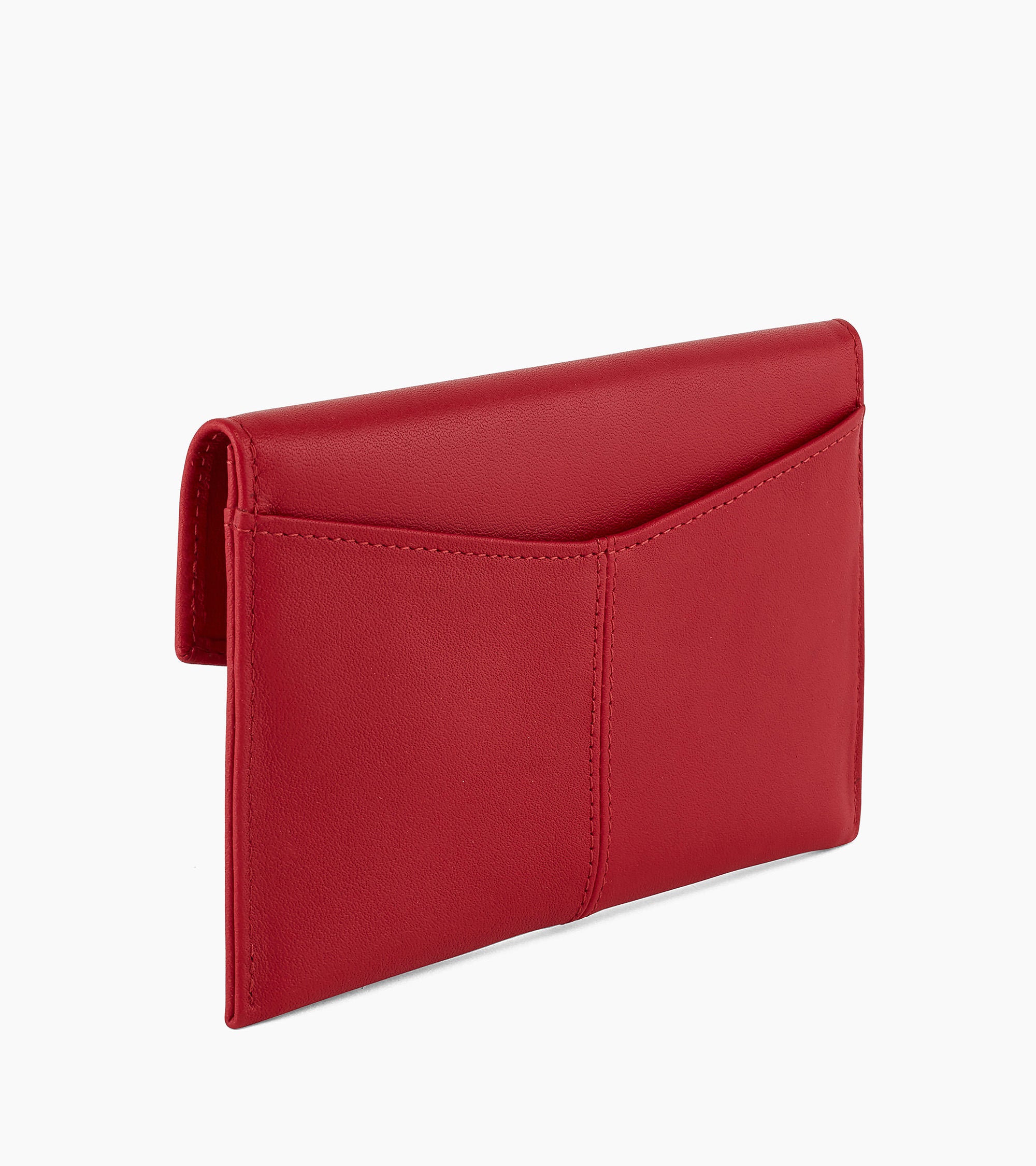 Bolso de mano tipo sobre mediano Charlotte de piel lisa