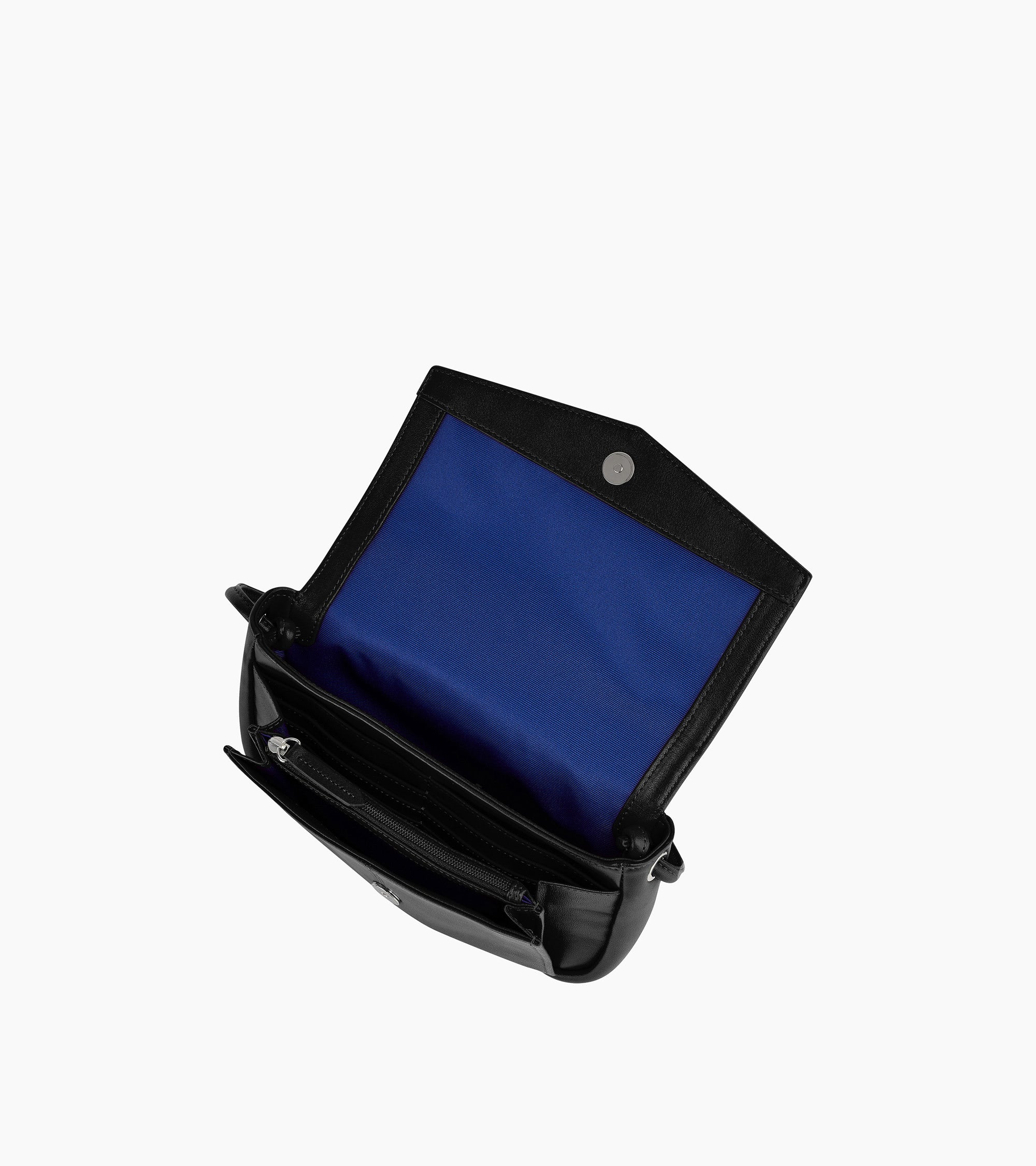 Bolso de mano con bandolera desmontable Charlotte de piel lisa