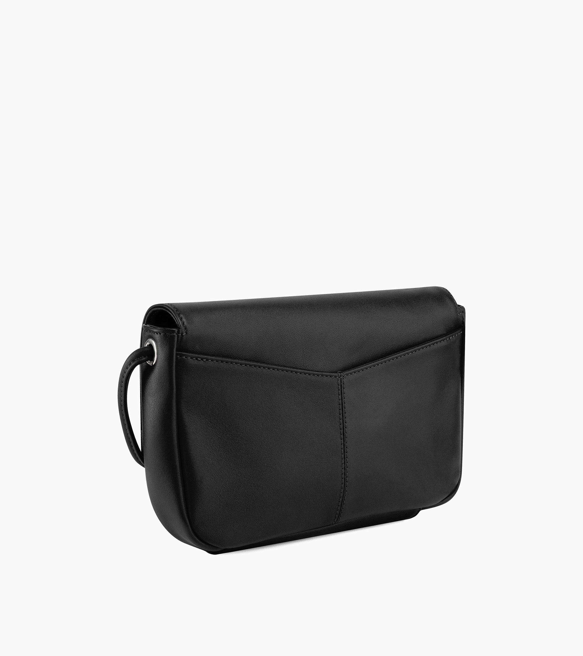 Bolso de mano con bandolera desmontable Charlotte de piel lisa