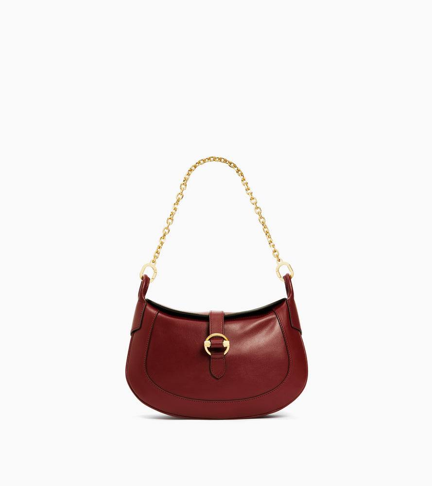 Petit sac bandoulière Pia en cuir lisse